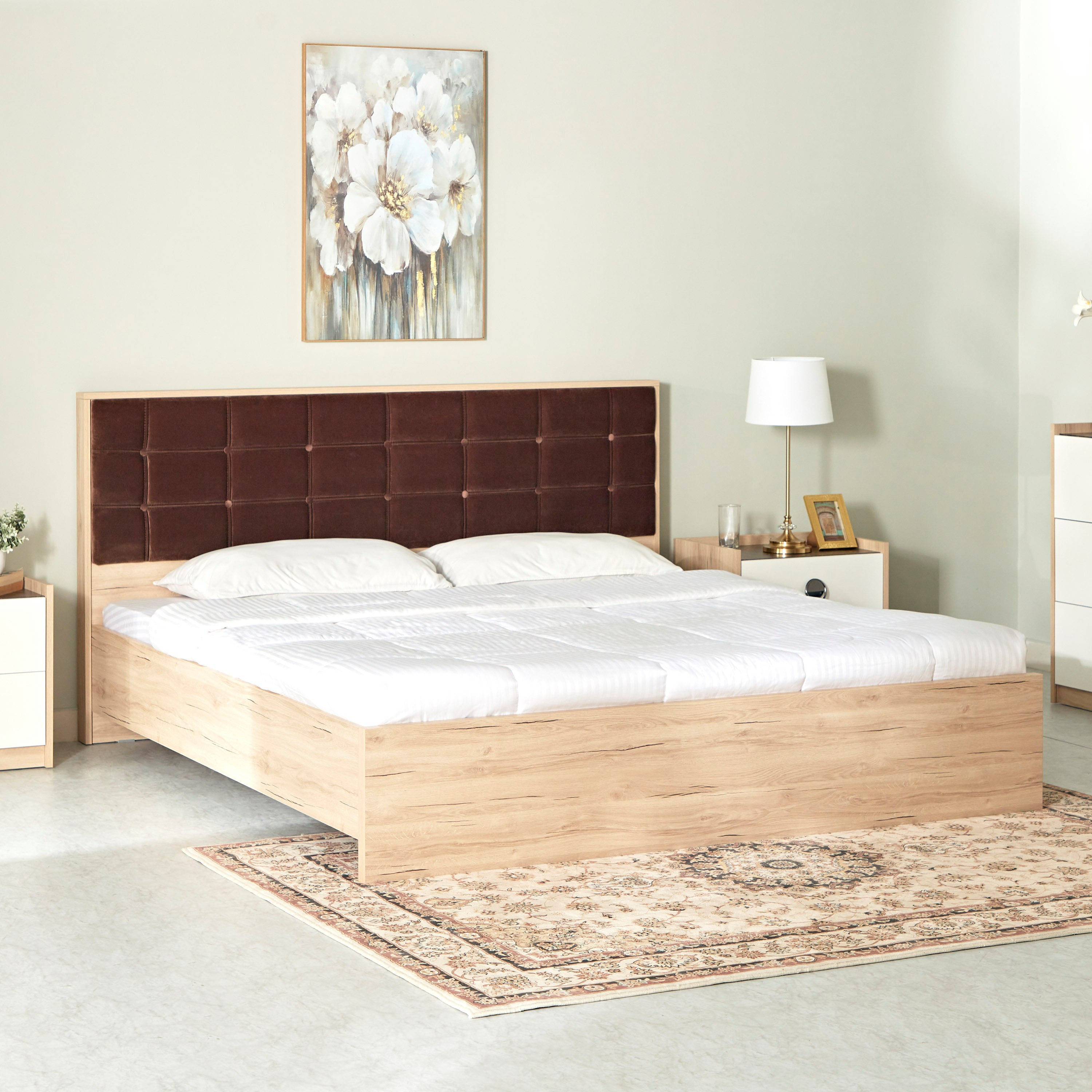 طقم غرفة نوم كينج 5 قطع من أتلانتا - 180x200 سم-hbxbedroom-bedsandbedsets-bedroomsets-king-image-3