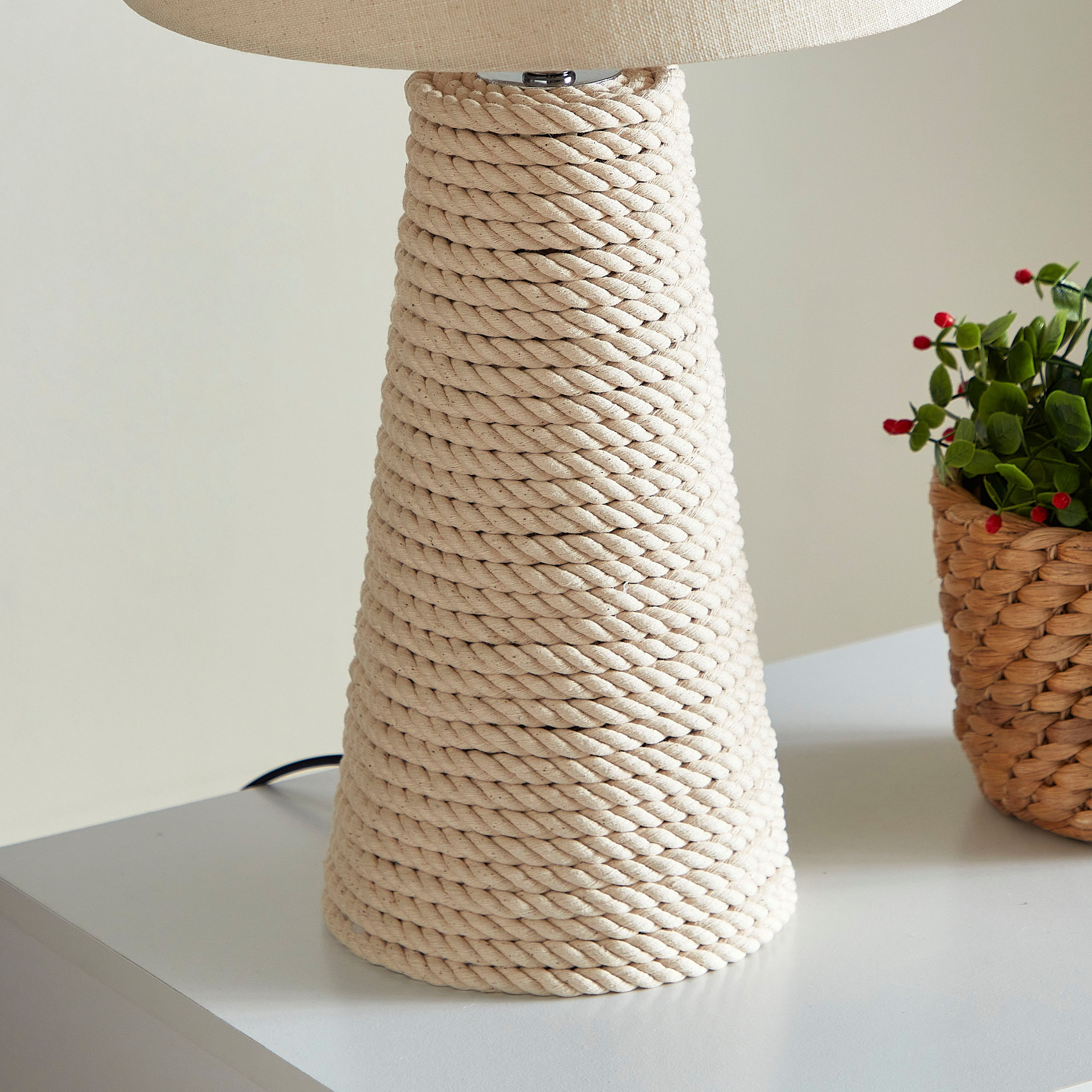 مصباح طاولة حبل مكرمية من ناتشورال - 30x30x54 سم-hbxlivingroom-lighting-tablelamps-image-3