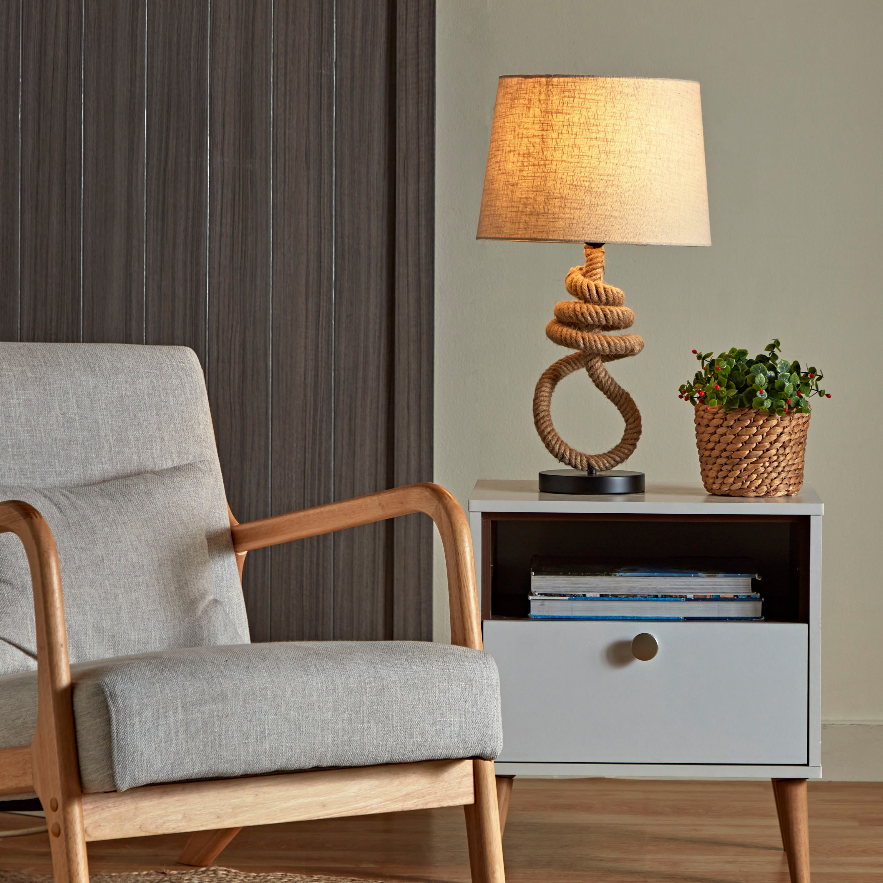 مصباح طاولة حبل من ناتشورال - 33x33x57 سم-hbxlivingroom-lighting-tablelamps-image-5