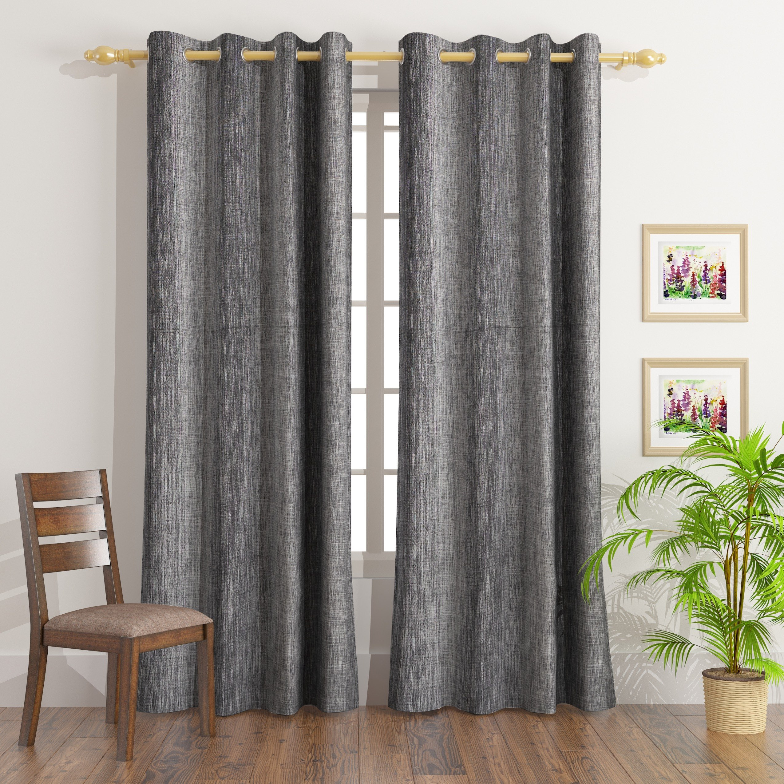 طقم ستائر جاكار قطعتين من ميسان - 140x240 سم-hbxhomeware-hbxdecorandfurnishings-image-1