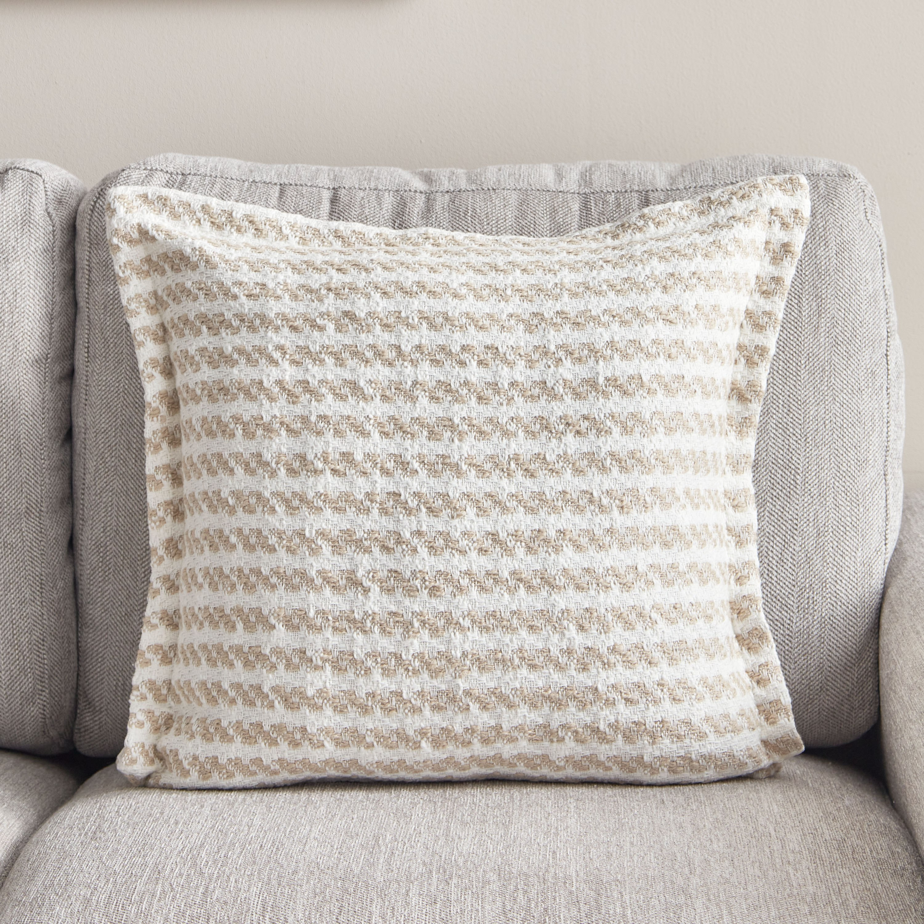 Grey textured hot sale cushion