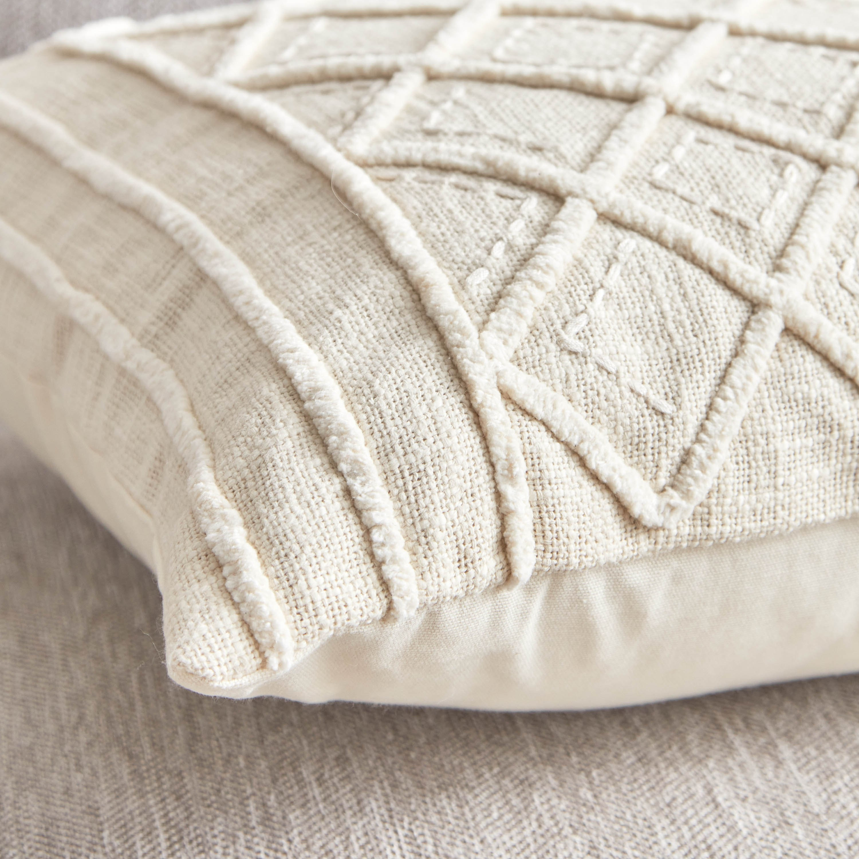 غطاء وسادة سلوب معنقد من دراب - 45x45 سم-hbxhomeware-cushionsandcovers-cushioncovers-image-3