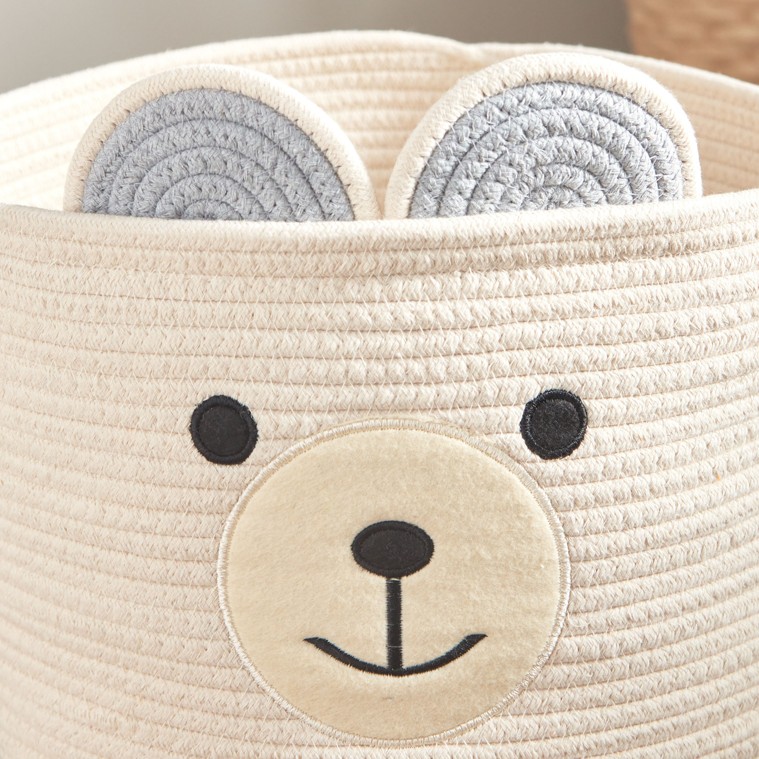 سلة تخزين قطن من رون - 32x27 سم-hbxhomeware-hbxkidsandyouth-image-4