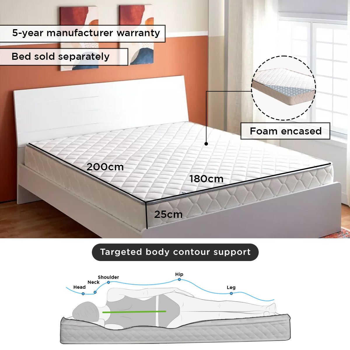 مرتبة كينج بنوابض حلزونية وميموري فوم من سليب نيست آي بريستيج فيسكو لوكس - 180x200x25 سم -hbxfurniture-mattresses-king-image-11