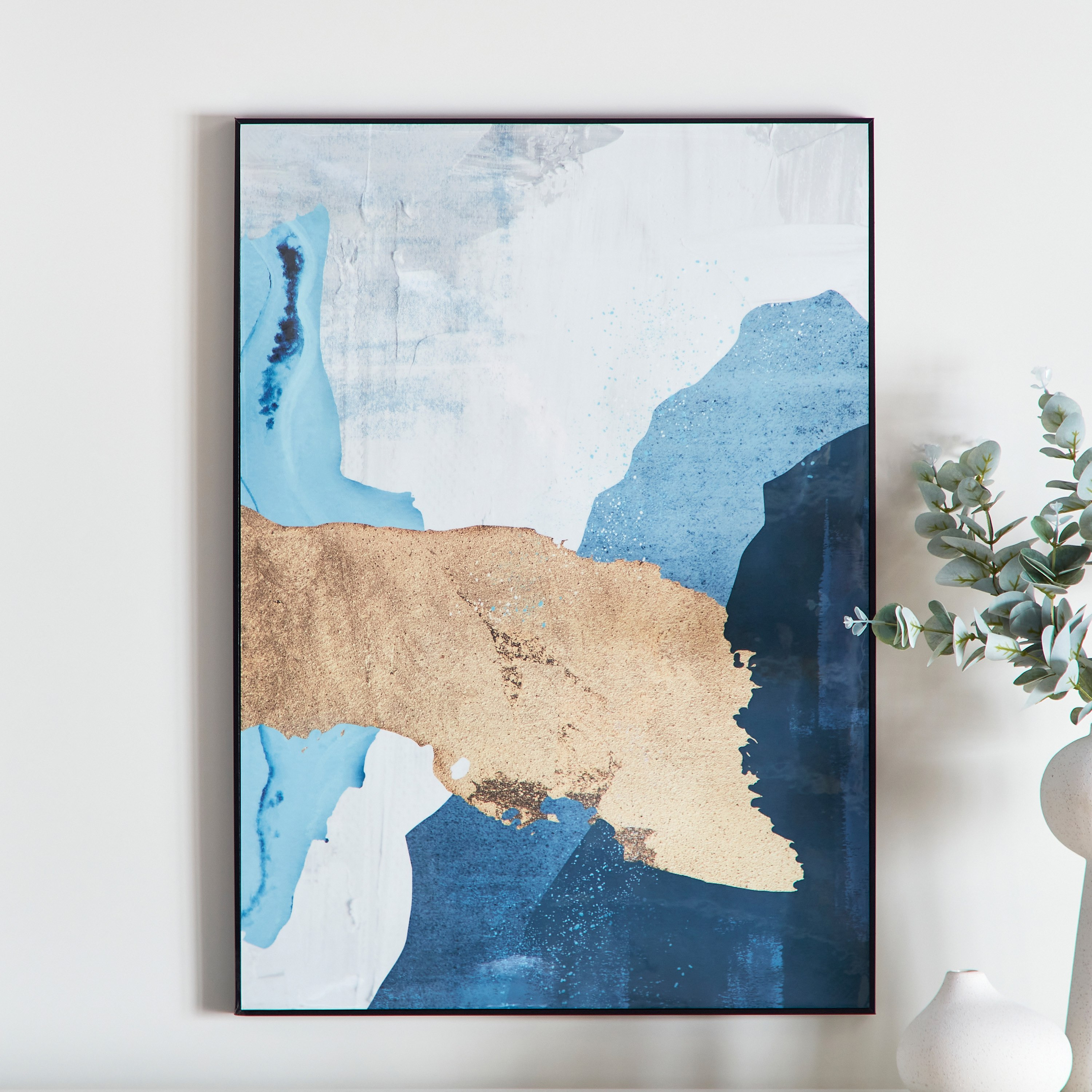 لوحة مؤطرة بتصميم عصري تجريدي من كيشا - 50x70 سم-hbxhomeware-hbxdecorandfurnishings-image-1