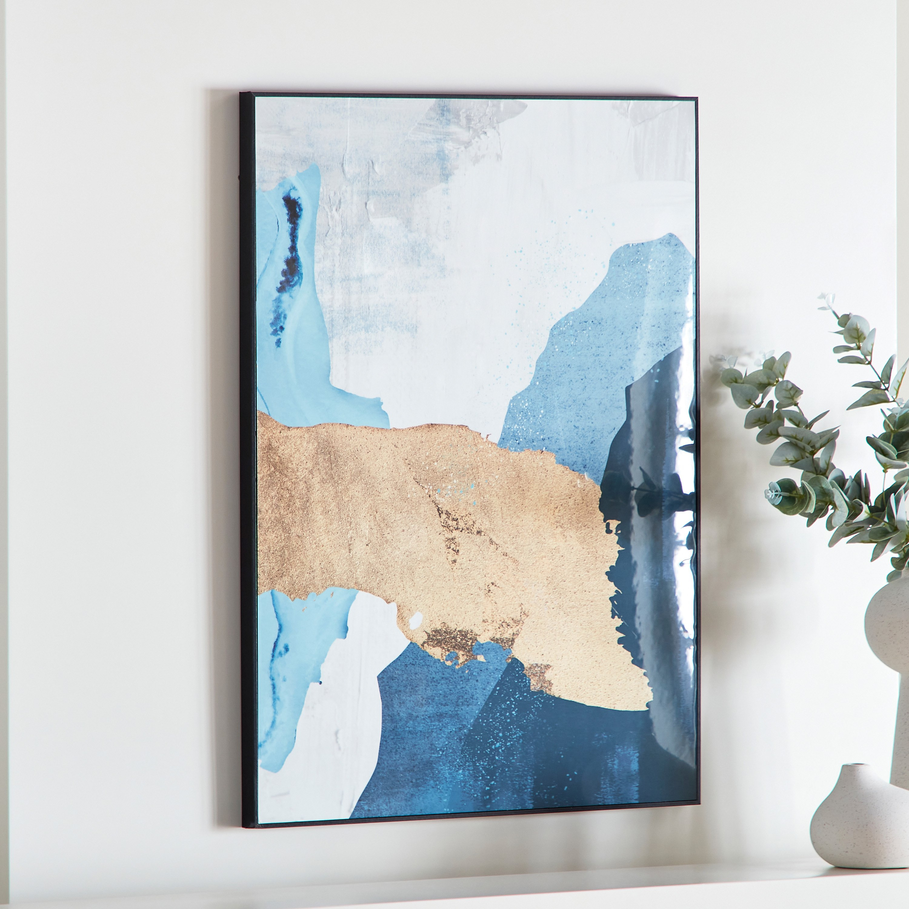 لوحة مؤطرة بتصميم عصري تجريدي من كيشا - 50x70 سم-hbxhomeware-hbxdecorandfurnishings-image-2