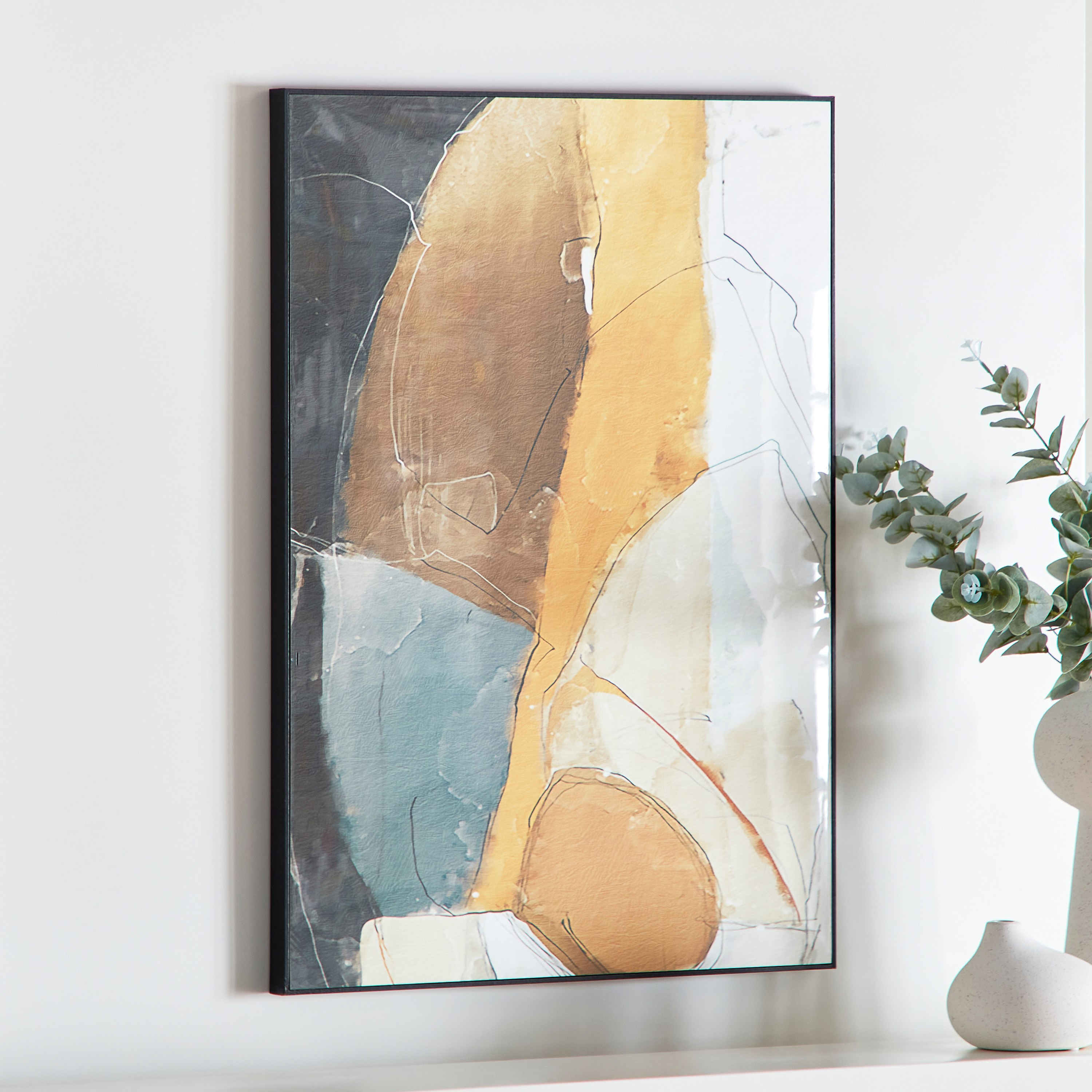 لوحة مؤطّرة بارزة الملمس بسطح لامع من كيشا - 50x70 سم-hbxhomeware-hbxdecorandfurnishings-image-2