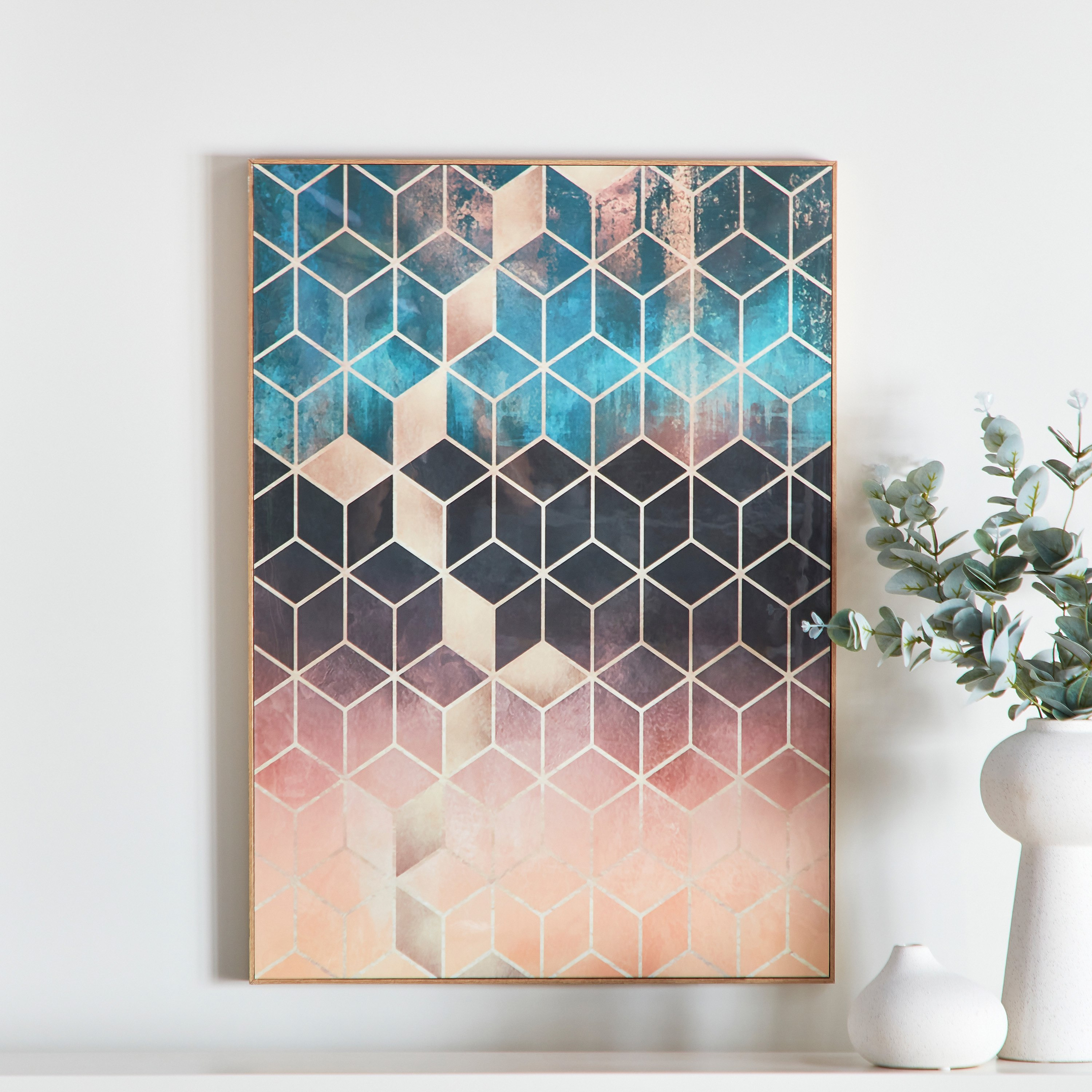لوحة مؤطرة بسطح لامع من كيشا - 50x70 سم-hbxhomeware-hbxdecorandfurnishings-image-1