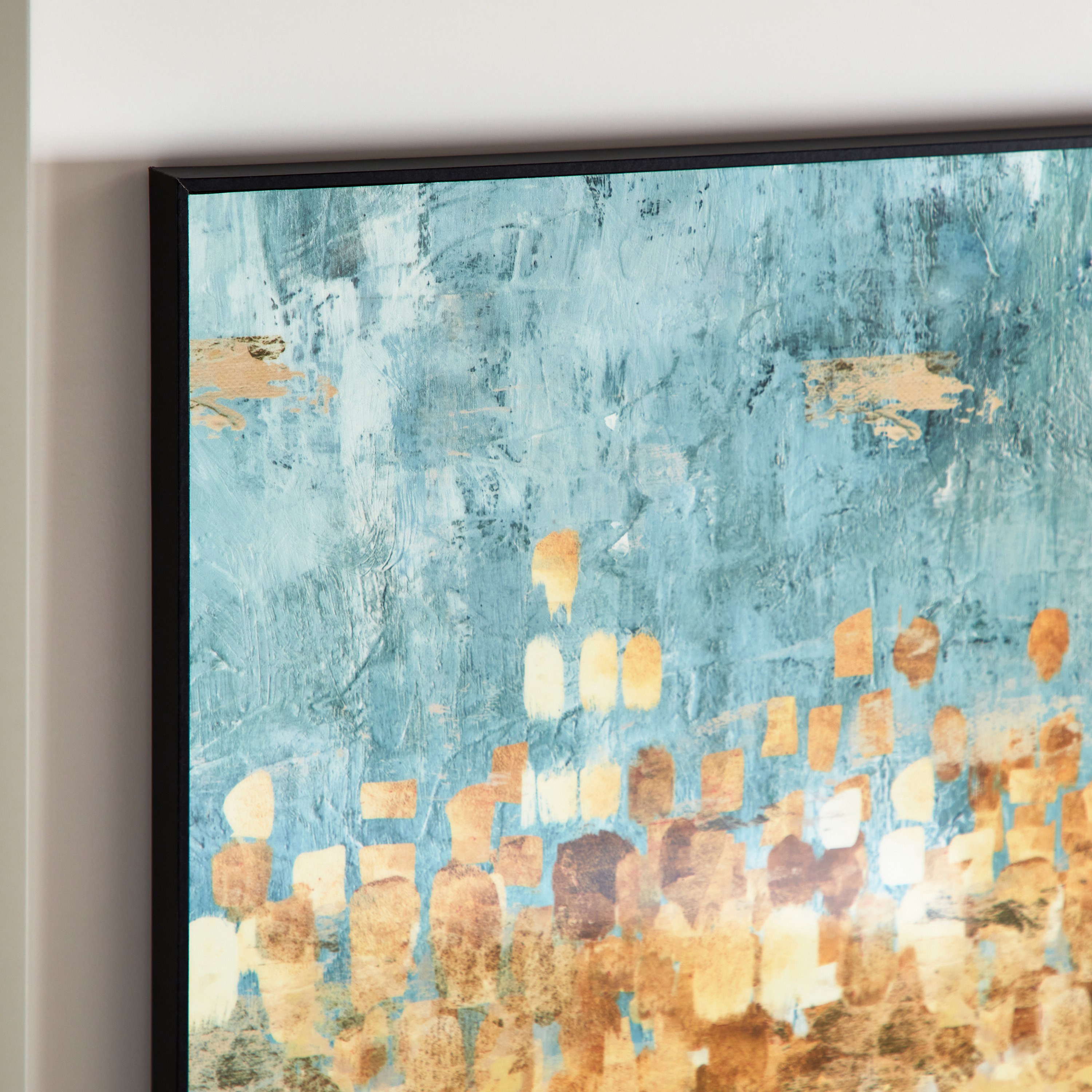 لوحة مؤطّرة بتصميم عصري تجريدي وسطح لامع من كيشا - 60x90 سم-hbxhomeware-hbxdecorandfurnishings-image-4