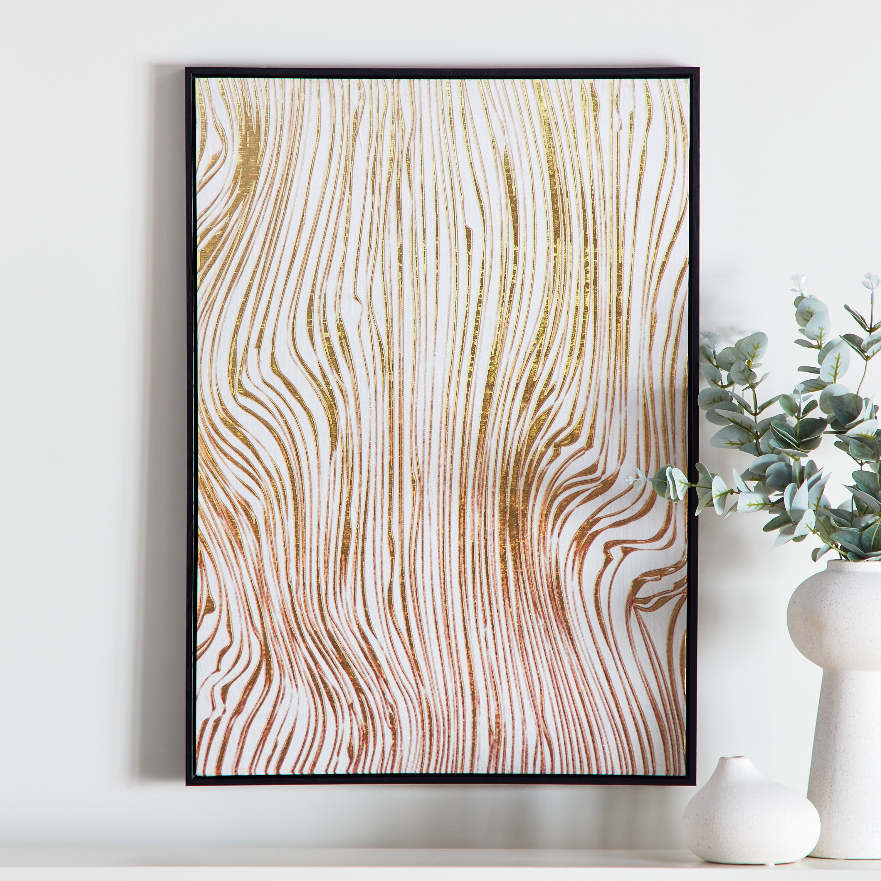 لوحة مؤطّرة بارزة الملمس بسطح لامع من كيشا - 50x70 سم-hbxhomeware-hbxdecorandfurnishings-image-1