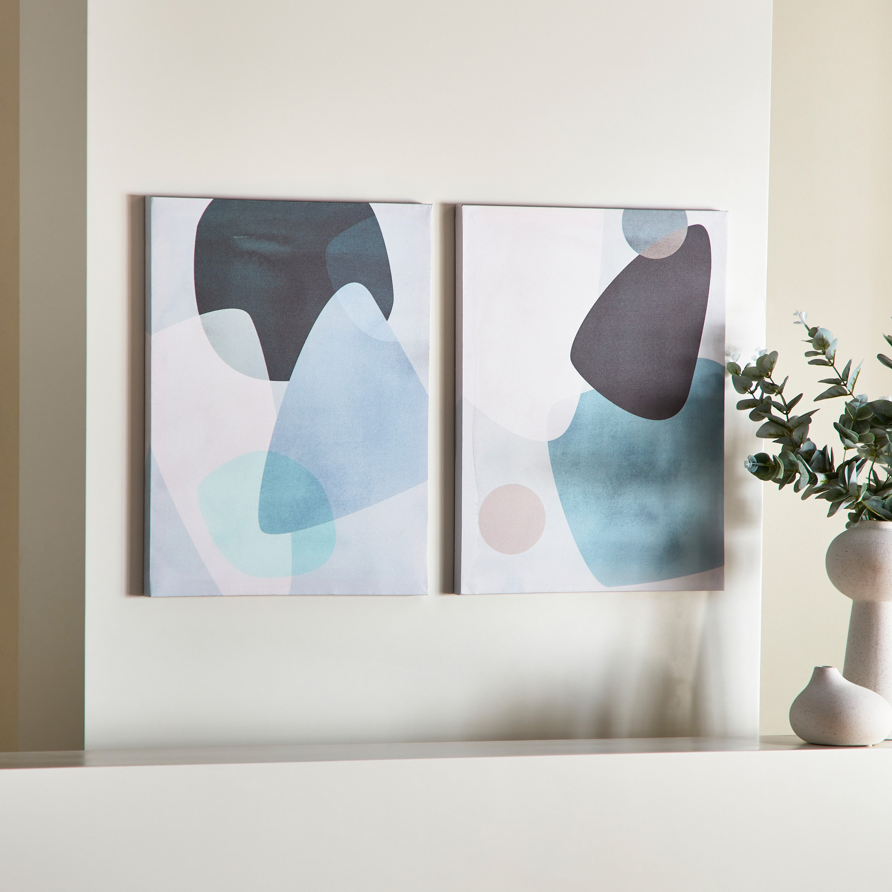 طقم زينة حائط تجريدية قطعتين من كيشا - 40x50 سم-hbxhomeware-hbxdecorandfurnishings-image-2