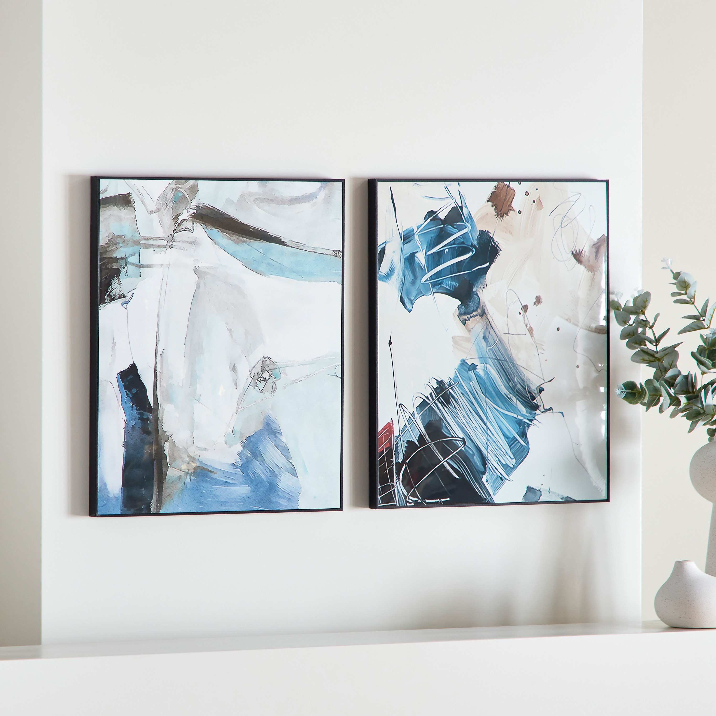 طقم زينة حائط مؤطرة  قطعتين من كيشا - 40x50 سم-hbxhomeware-hbxdecorandfurnishings-image-2