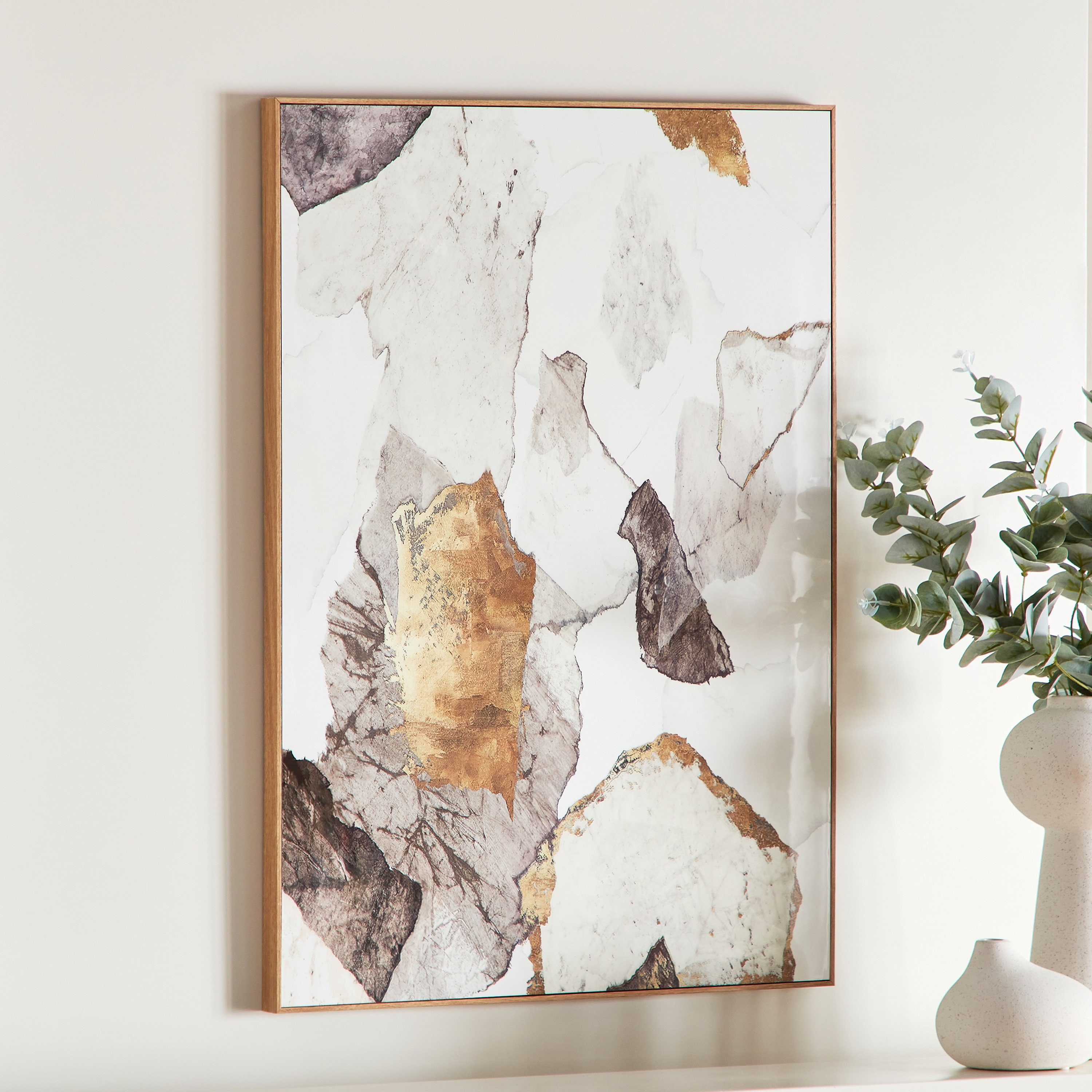 زينة حائط تجريدية بسطح لامع من كيشا - 50x70 سم-hbxhomeware-hbxdecorandfurnishings-image-2