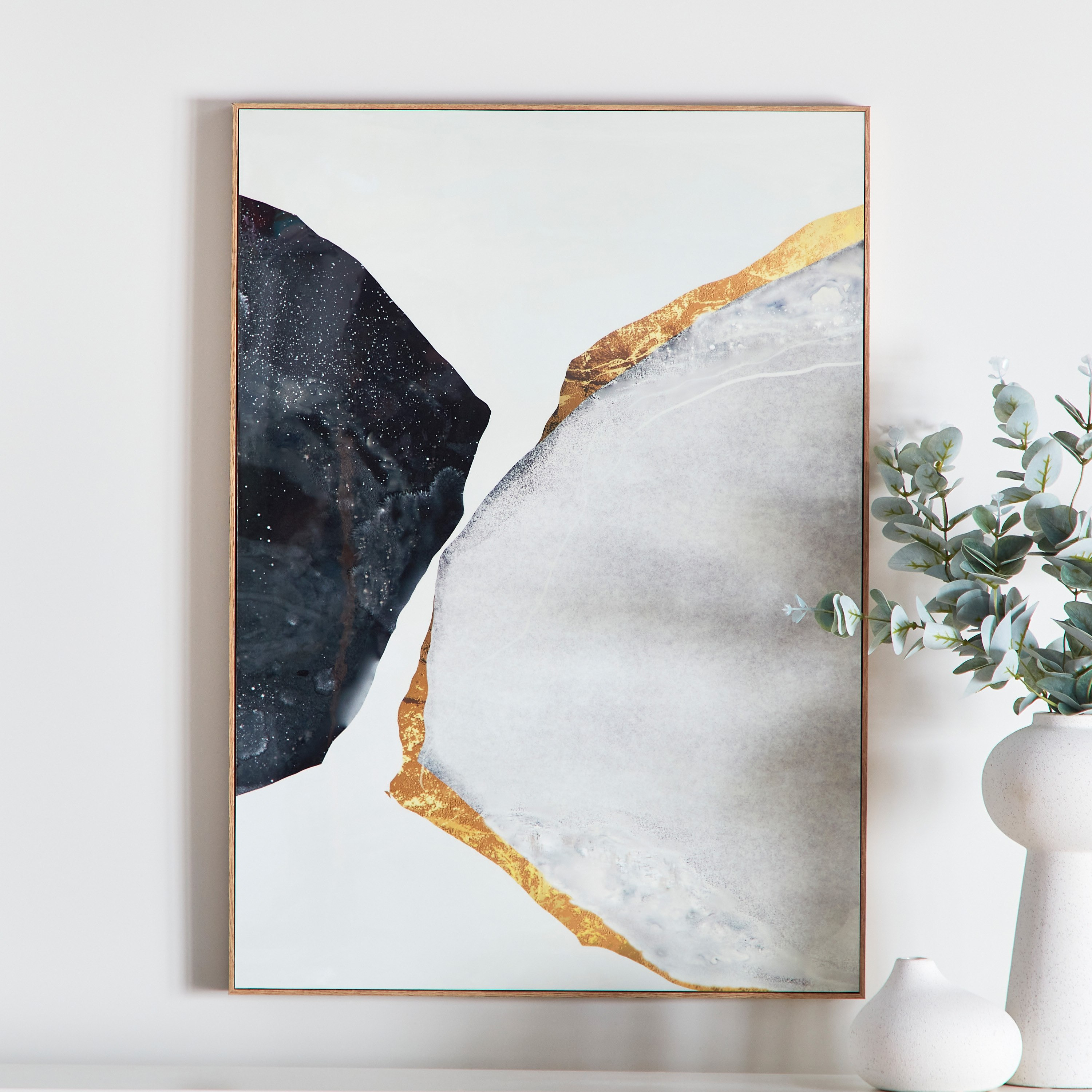 لوحة مؤطرة تجريدية بسطح لامع من كيشا مودرن - 50x70 سم-PROMO_HB_AE_B1G1_250925-image-1