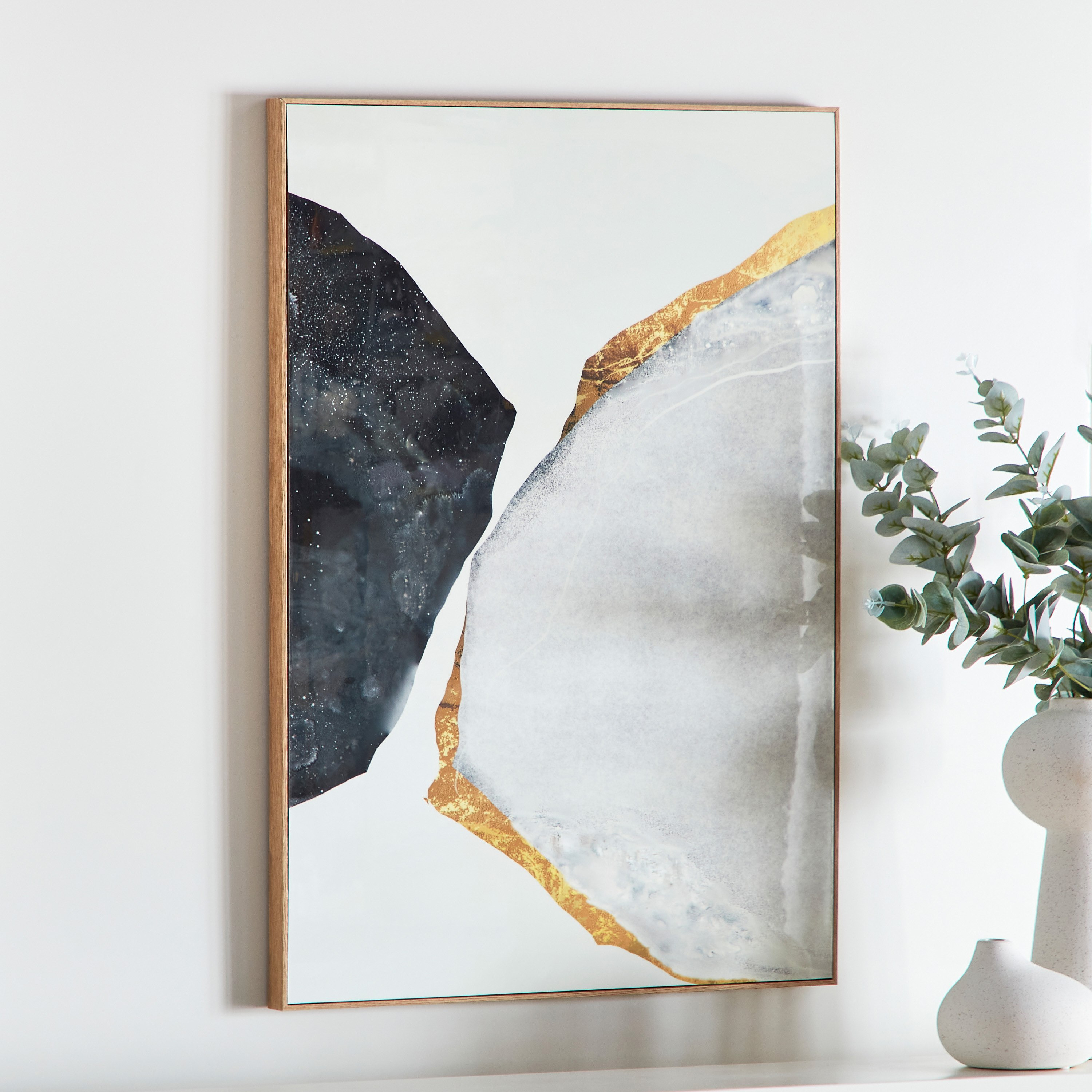 لوحة مؤطرة تجريدية بسطح لامع من كيشا مودرن - 50x70 سم-PROMO_HB_AE_B1G1_250925-image-2