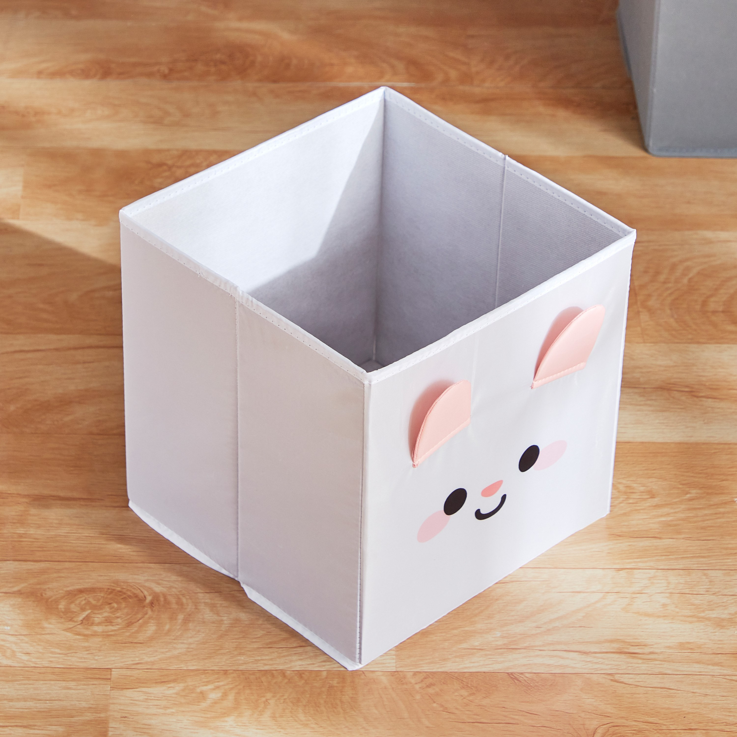 صندوق تخزين قماش بتصميم أرنب من رون كانديس - 27.3x27.3x27.9 سم-hbxhomeware-hbxkidsandyouth-image-2