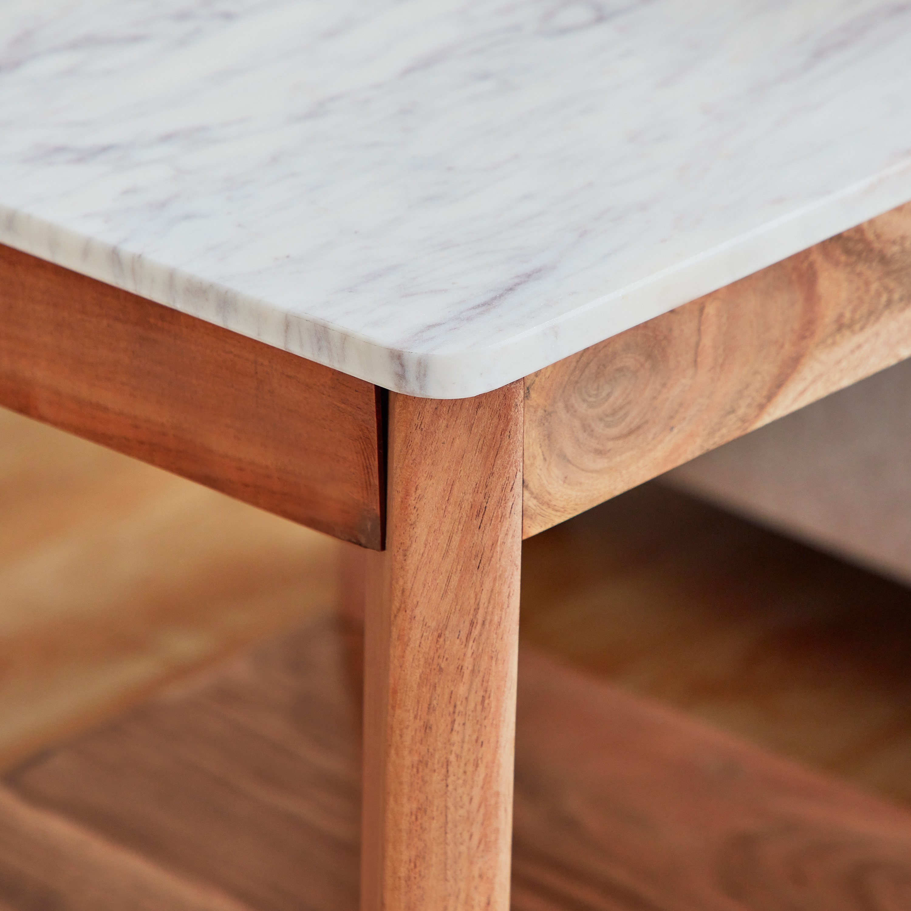 Cavon Midtown Genuine Marble Top End Table with Solid Wood Base-hbxfurniture-livingroom-endtables-image-10