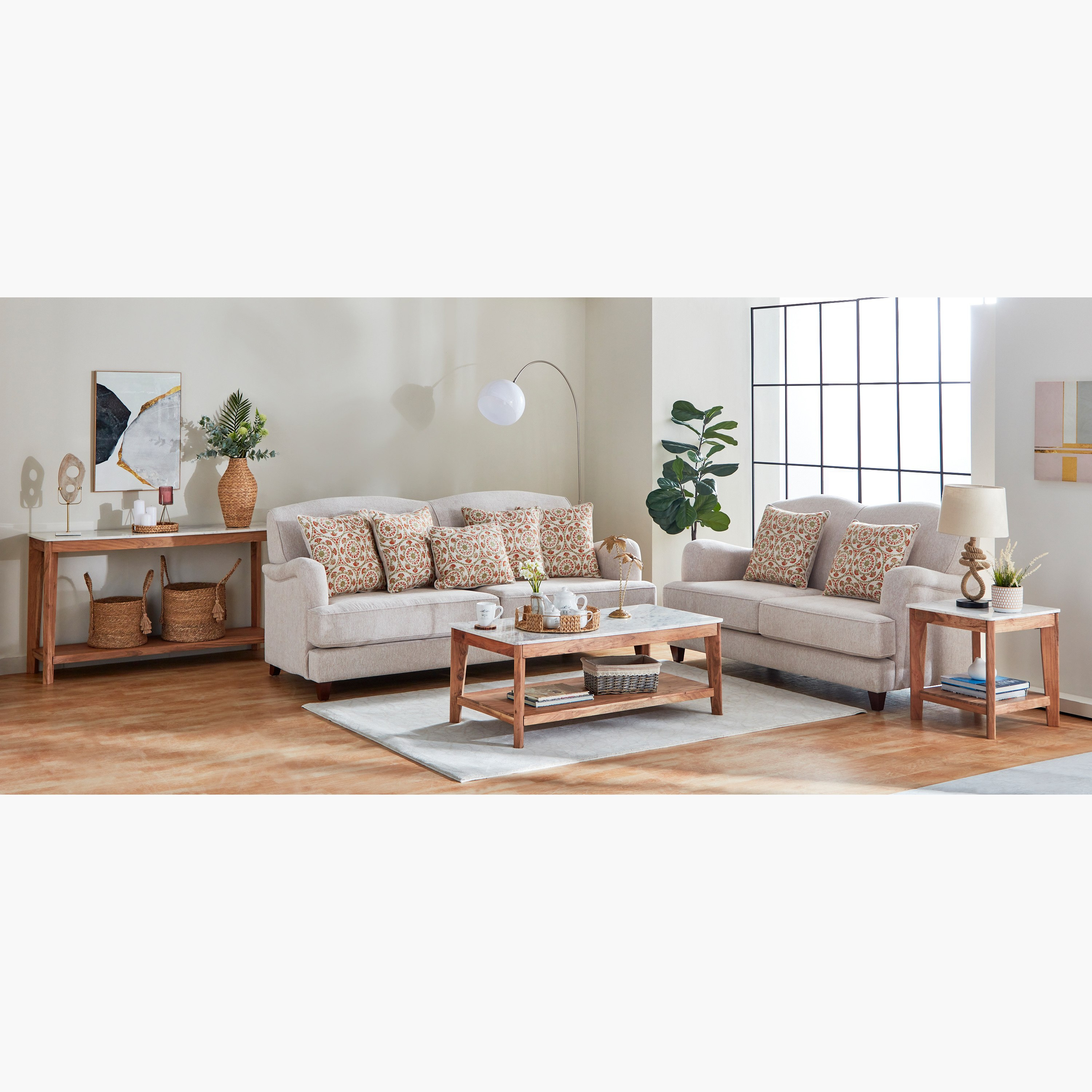 Cavon Midtown Genuine Marble Top End Table with Solid Wood Base-hbxfurniture-livingroom-endtables-image-12