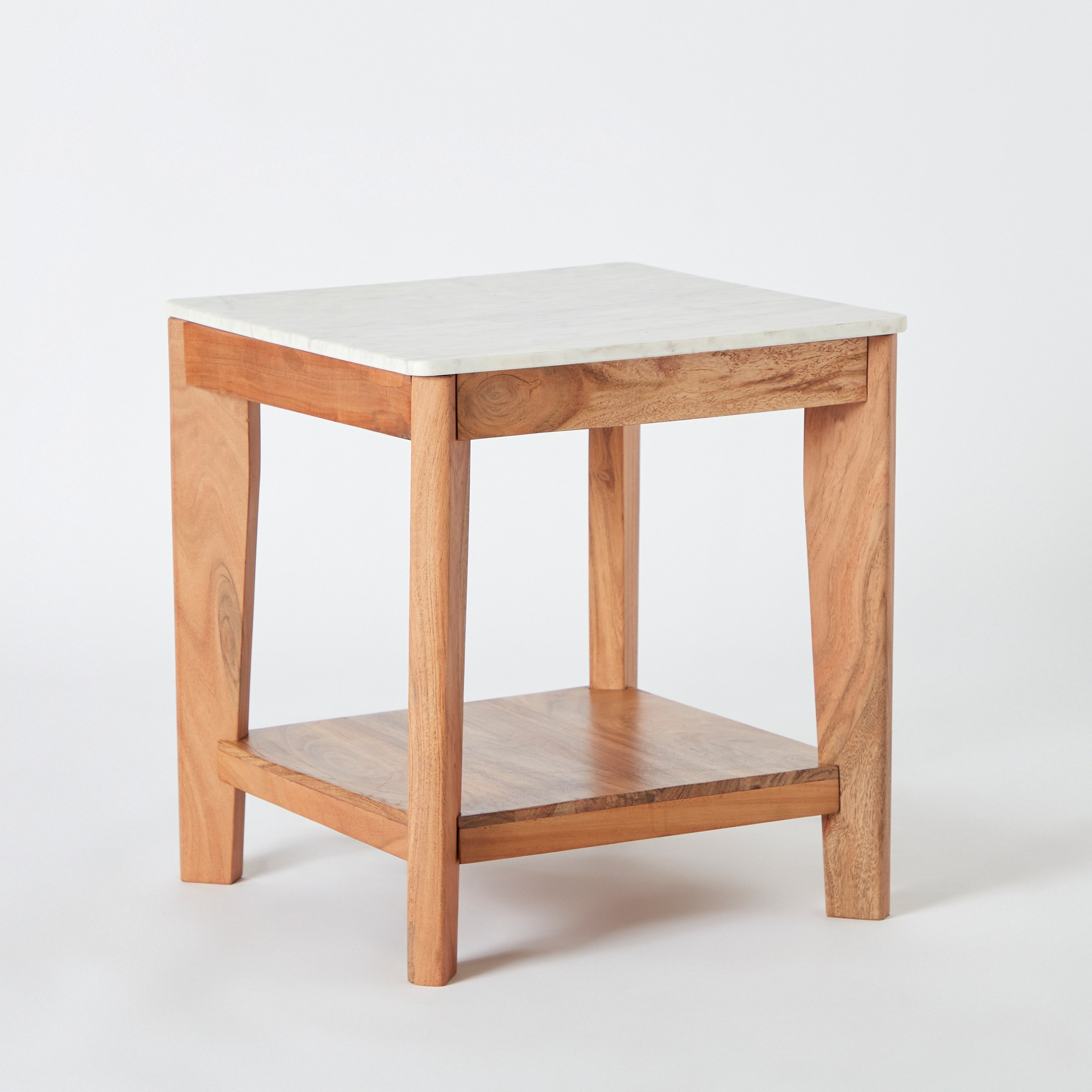 Cavon Midtown Genuine Marble Top End Table with Solid Wood Base-hbxfurniture-livingroom-endtables-image-13