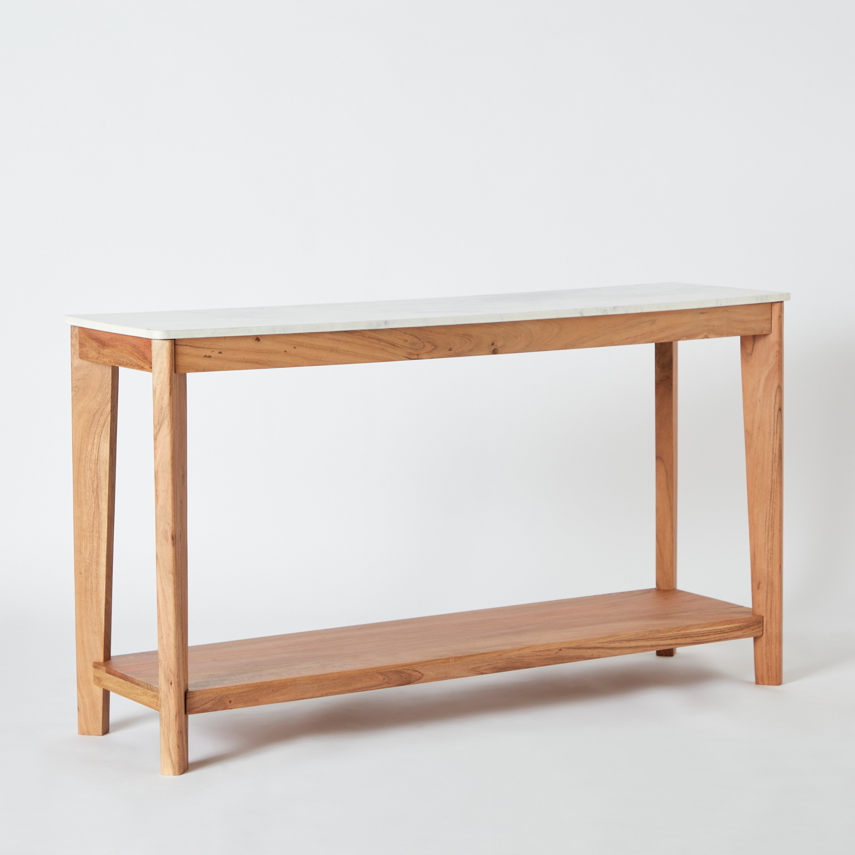 Cavon Midtown Genuine Marble Top Console Table with Solid Wood Base-hbxfurniture-tablesandstands-consoletables-image-12