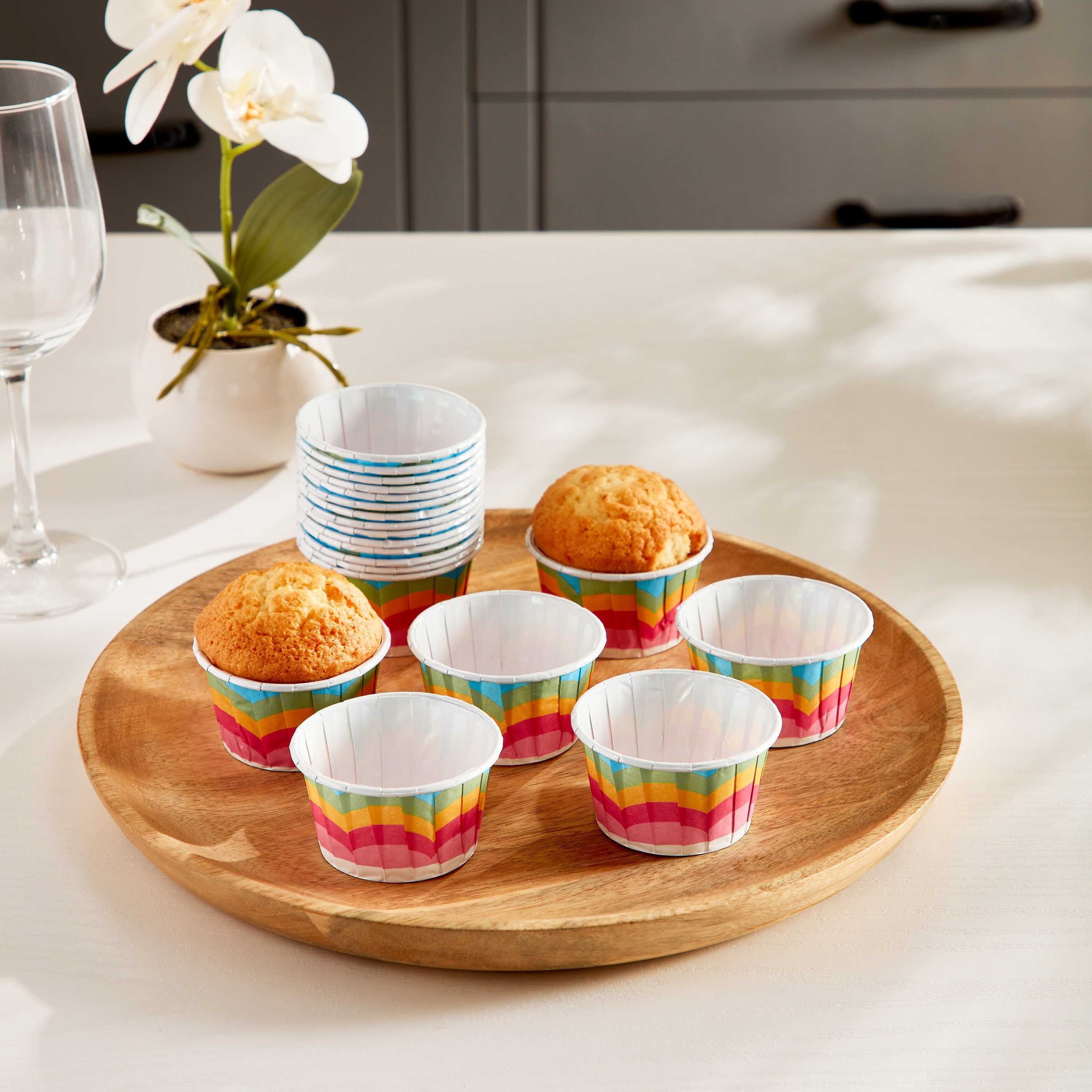 طقم قوالب كب كيك 20 قطعة - 3.5x6.5 سم-hbxkitchen-bakeware-image-1