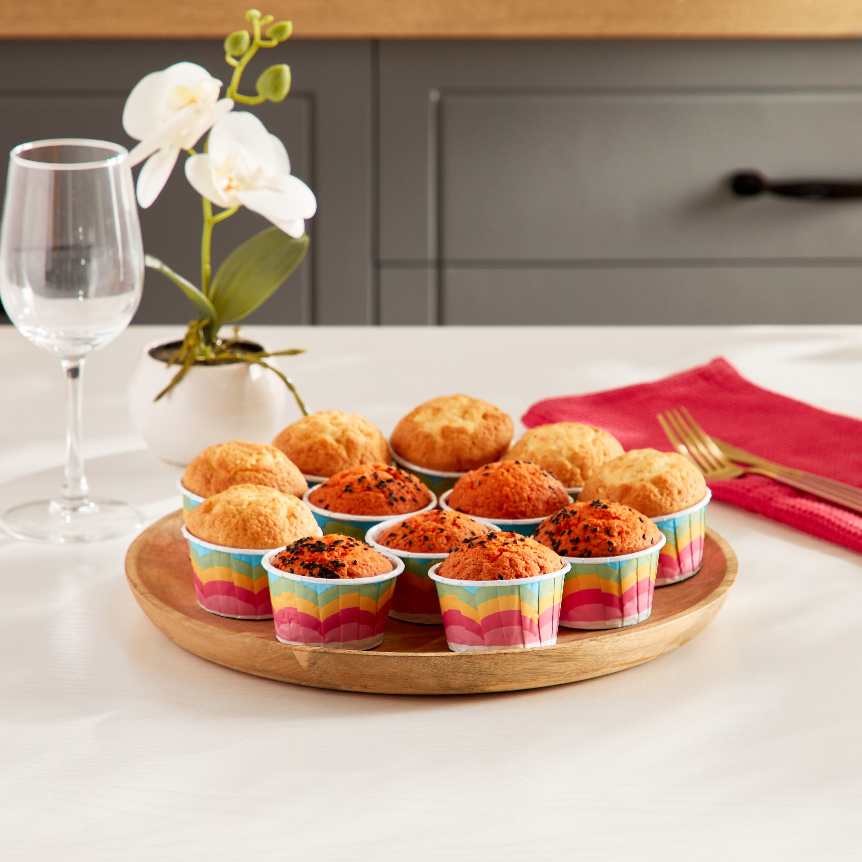 طقم قوالب كب كيك 20 قطعة - 3.5x6.5 سم-hbxkitchen-bakeware-image-3
