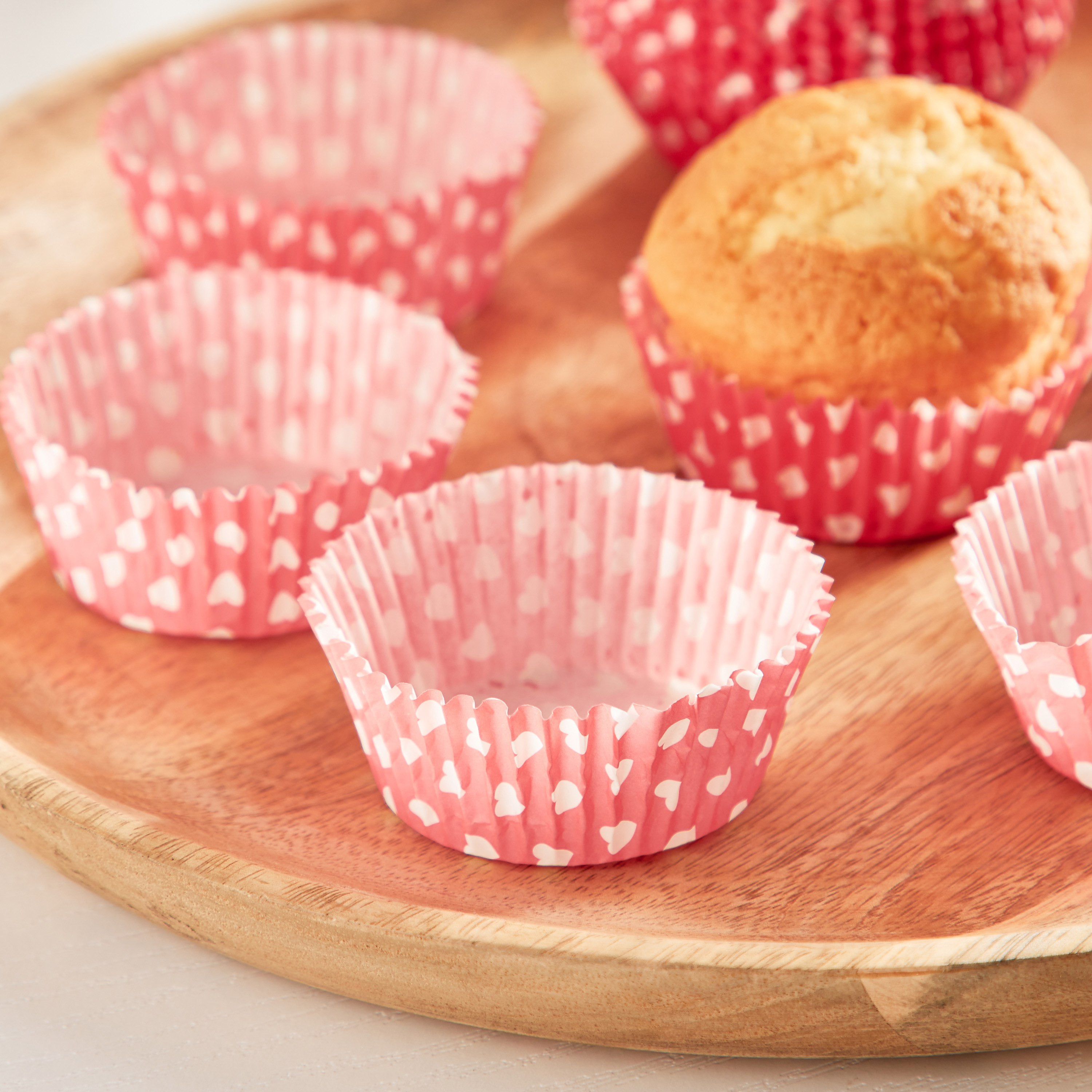 طقم قوالب كب كيك 80 قطعة بطبعات قلب - 3.5x6.5 سم-hbxkitchen-bakeware-image-2