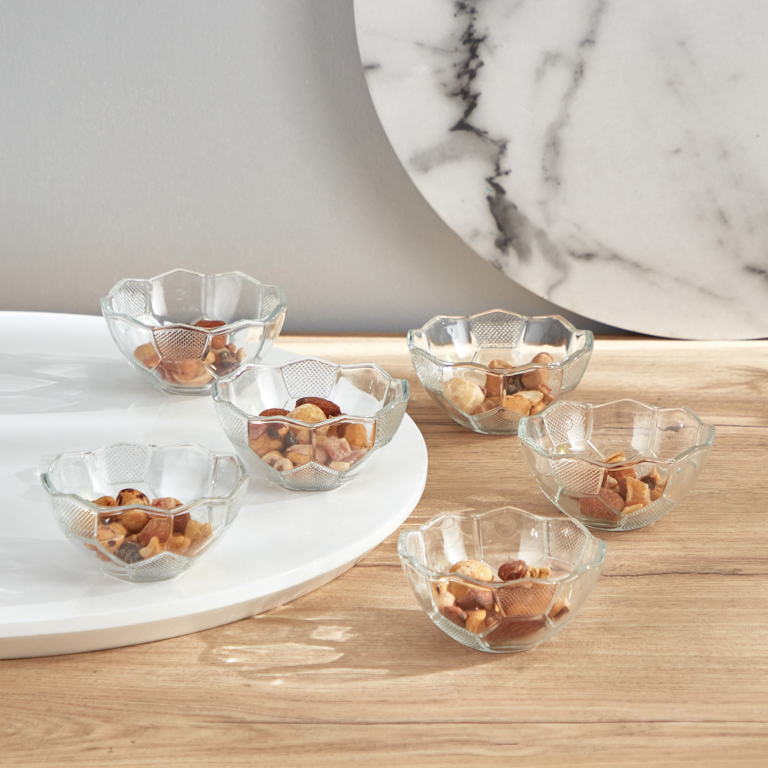 طقم أوعية زجاج 6 قطع - 9.7x9.7x5.5 سم-hbxdecorandfurnishings-tabletop-crockery-image-5
