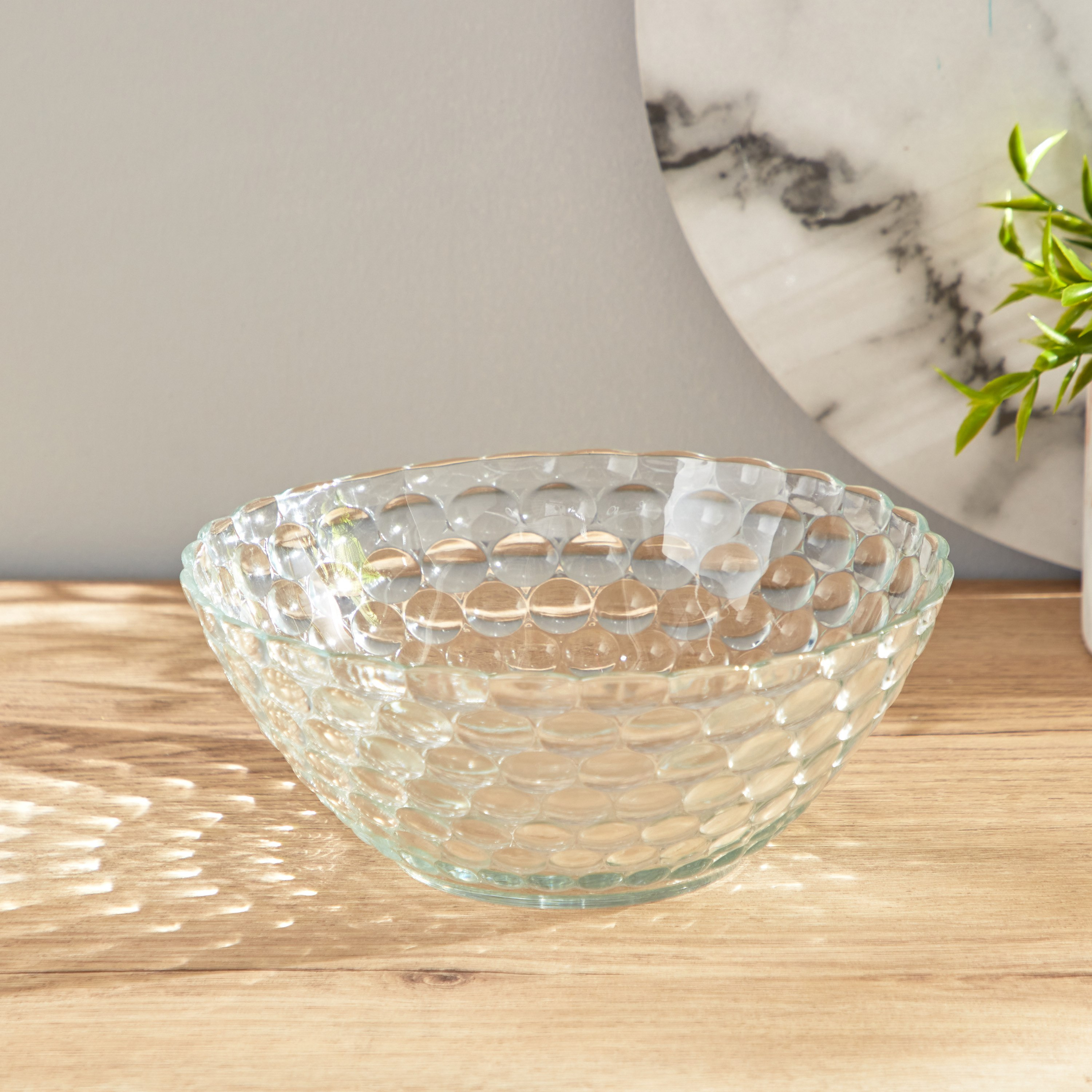 وعاء زجاج - 22.2x22.2 سم-hbxdecorandfurnishings-tabletop-serveware-image-1