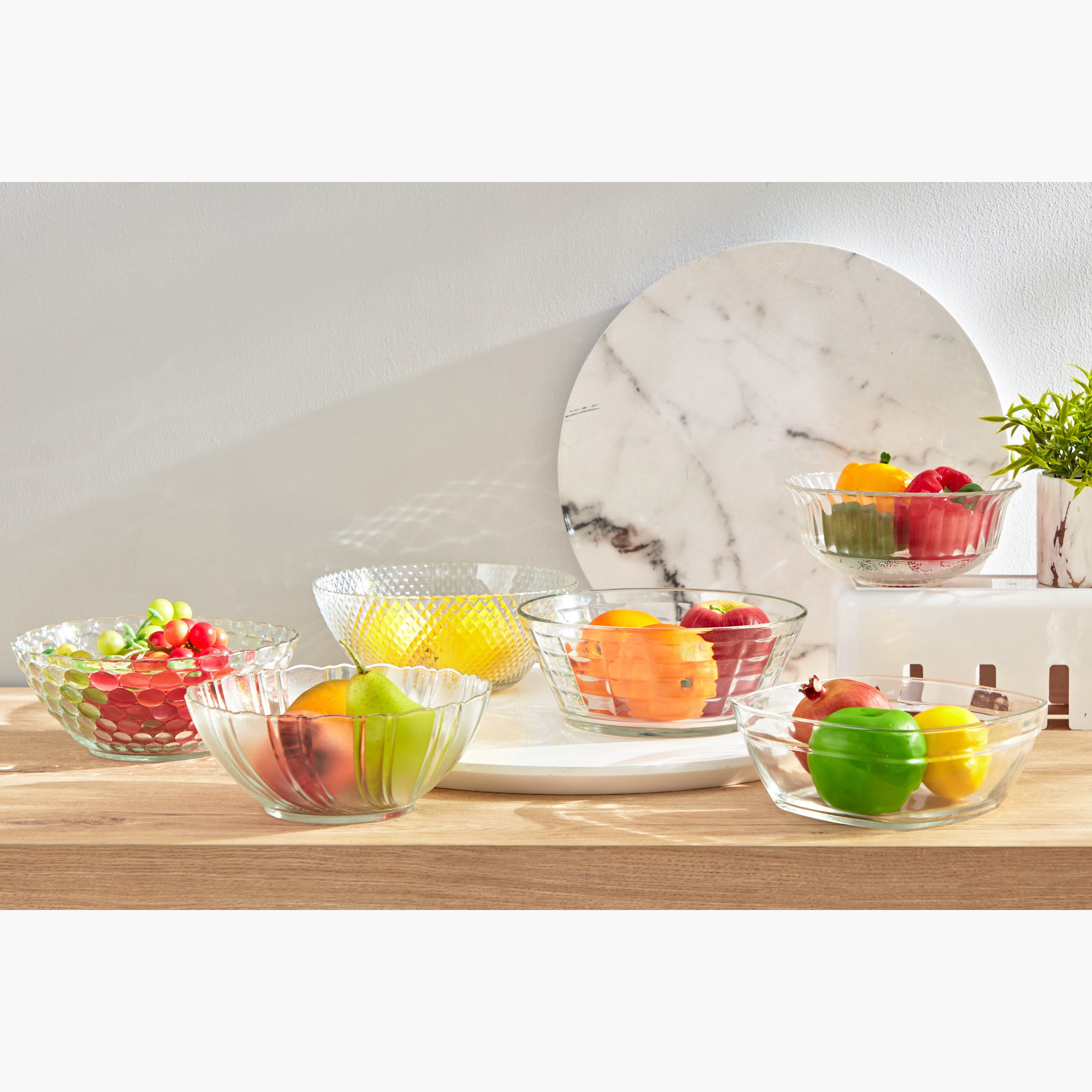 وعاء زجاج - 22.2x22.2 سم-hbxdecorandfurnishings-tabletop-serveware-image-4
