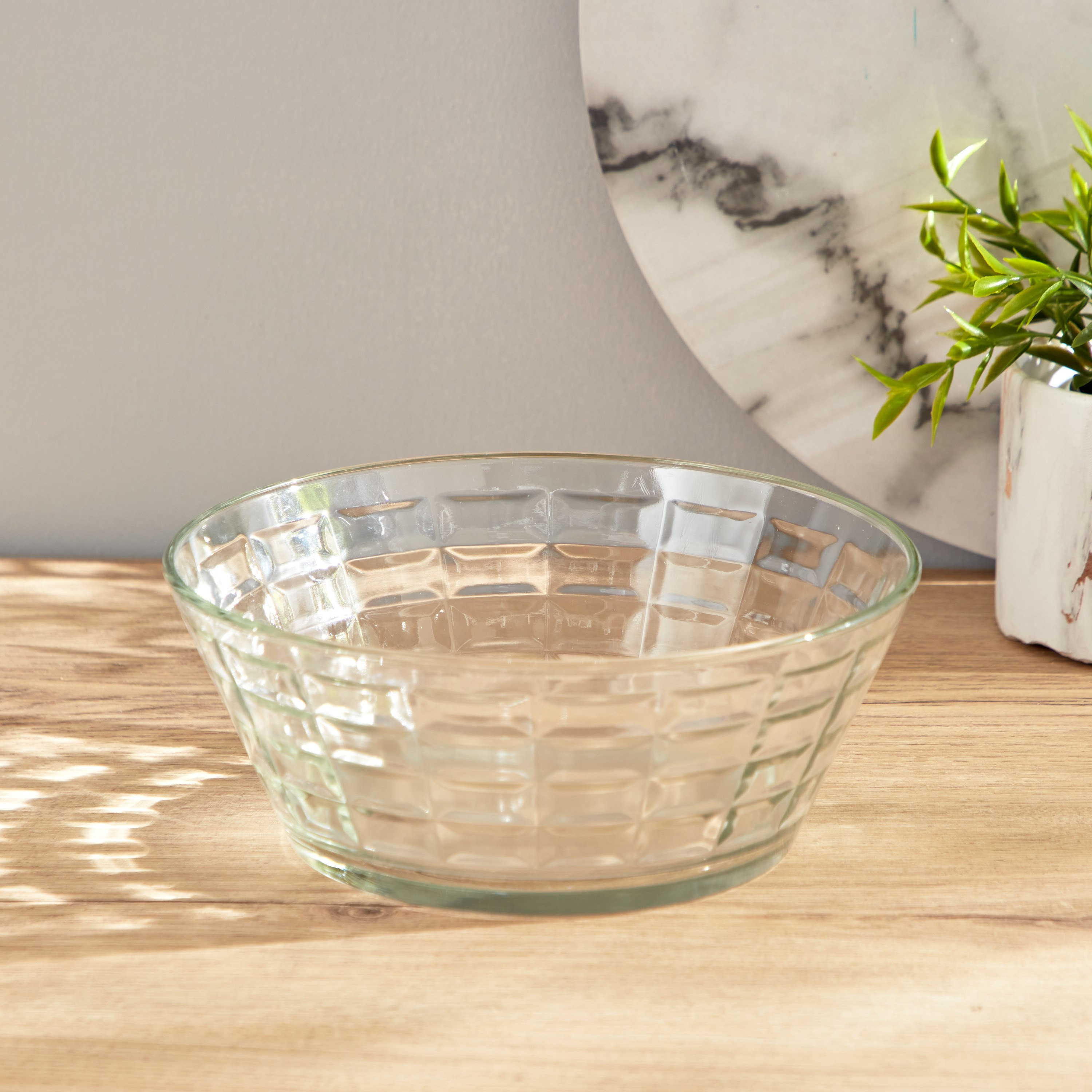 وعاء زجاج - 22.7x22.7 سم-hbxdecorandfurnishings-tabletop-serveware-image-1