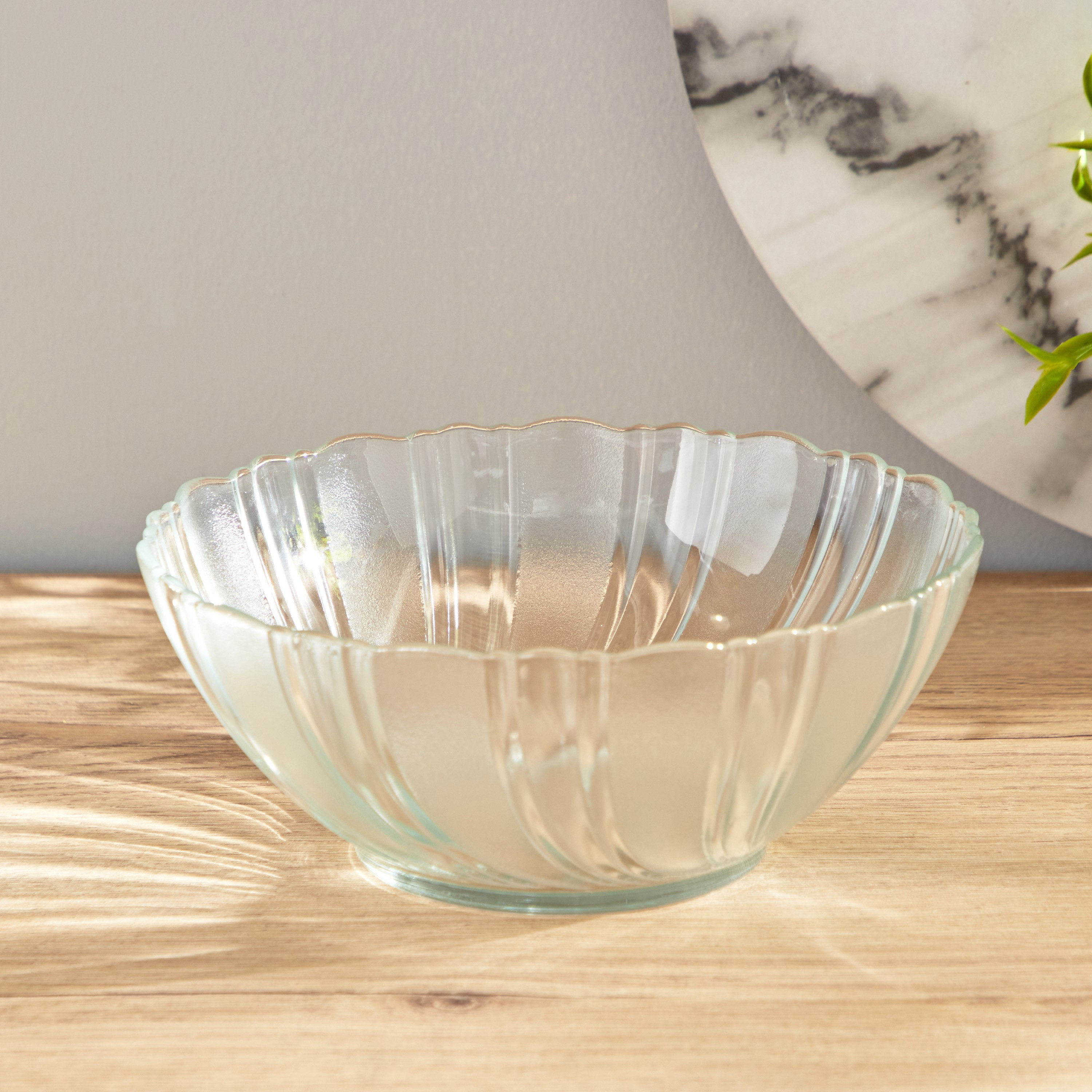 وعاء زجاج - 22.5x22.5x9 سم-hbxdecorandfurnishings-tabletop-serveware-image-1
