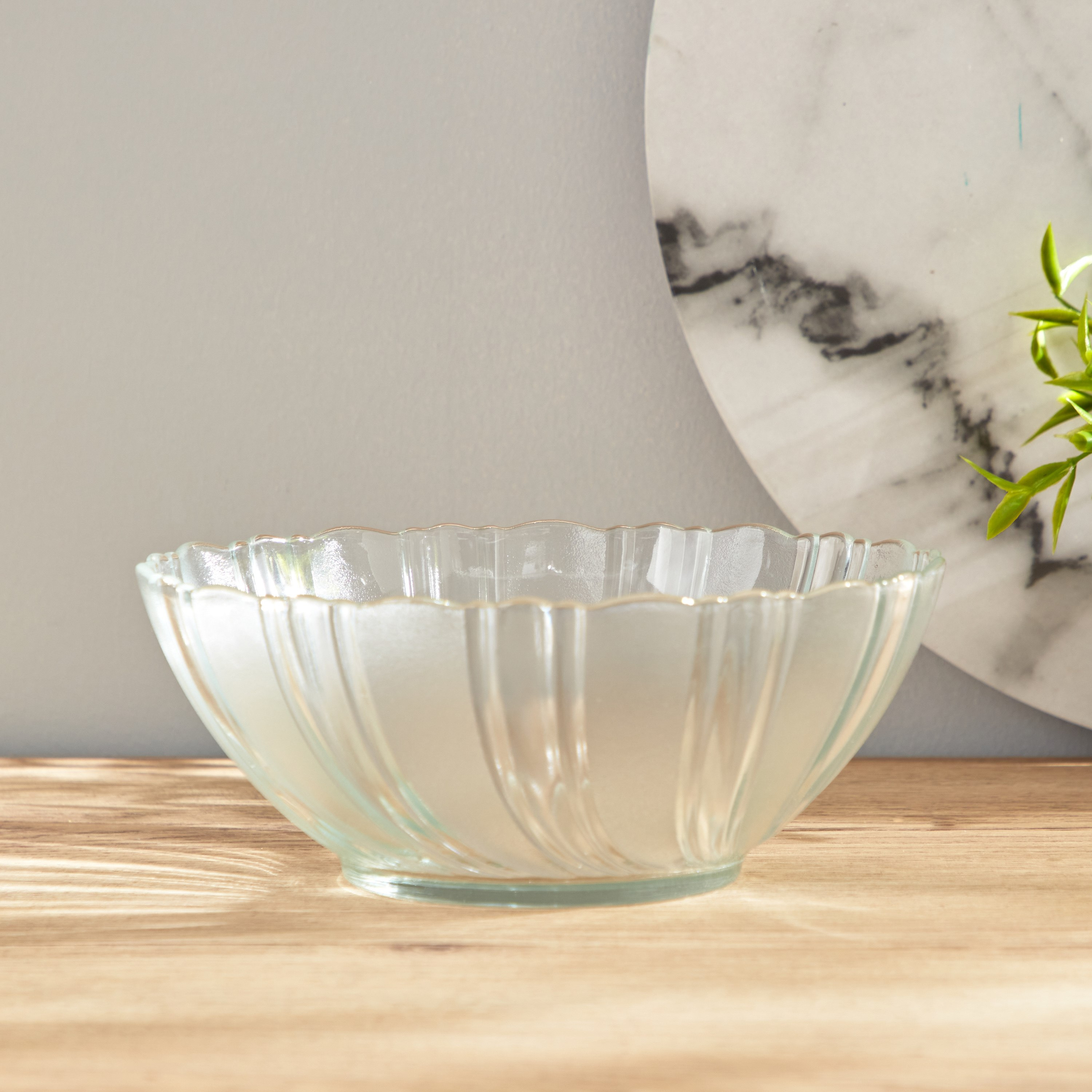 وعاء زجاج - 22.5x22.5x9 سم-hbxdecorandfurnishings-tabletop-serveware-image-2