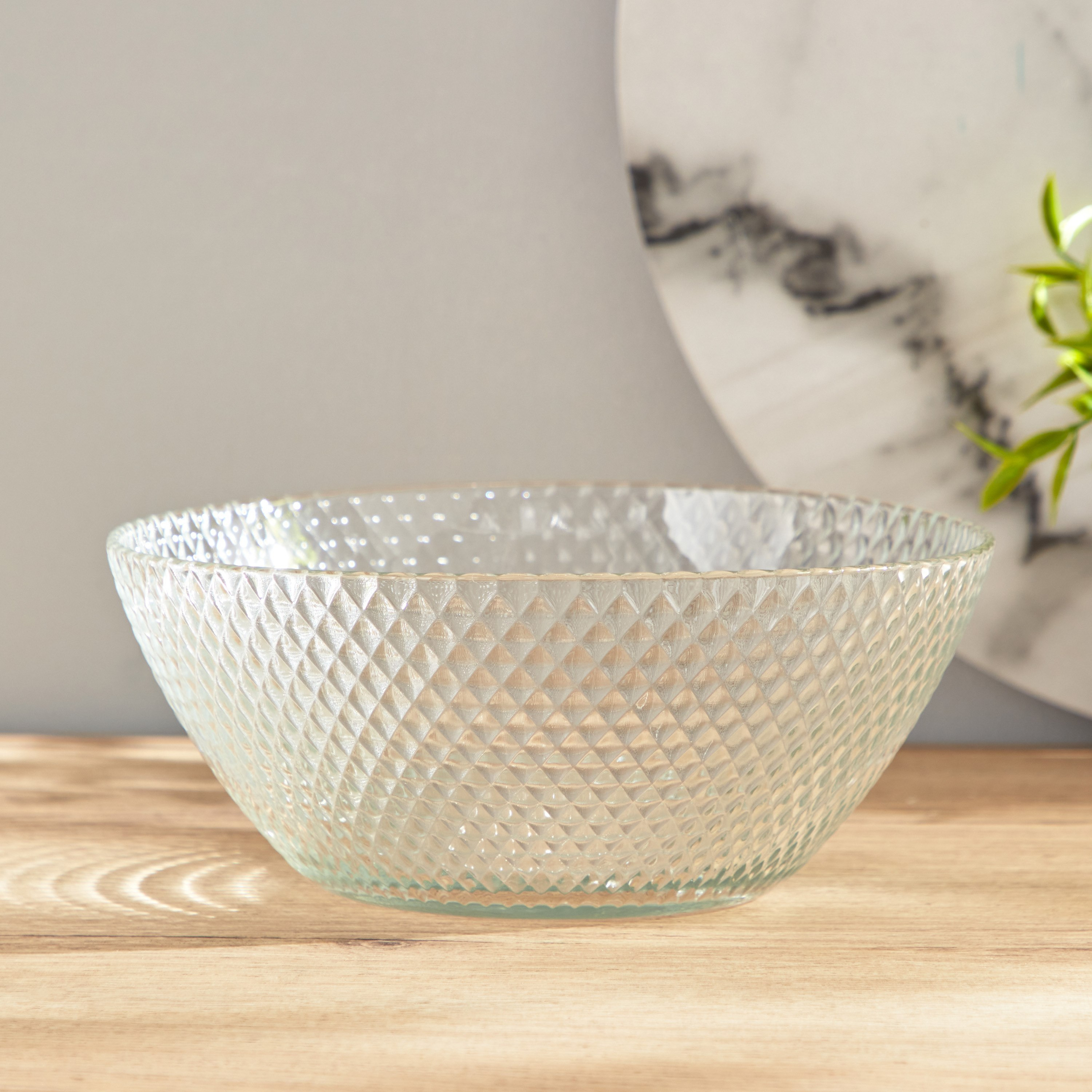 وعاء زجاج - 22.4x22.4x8.8 سم-hbxdecorandfurnishings-tabletop-serveware-image-2