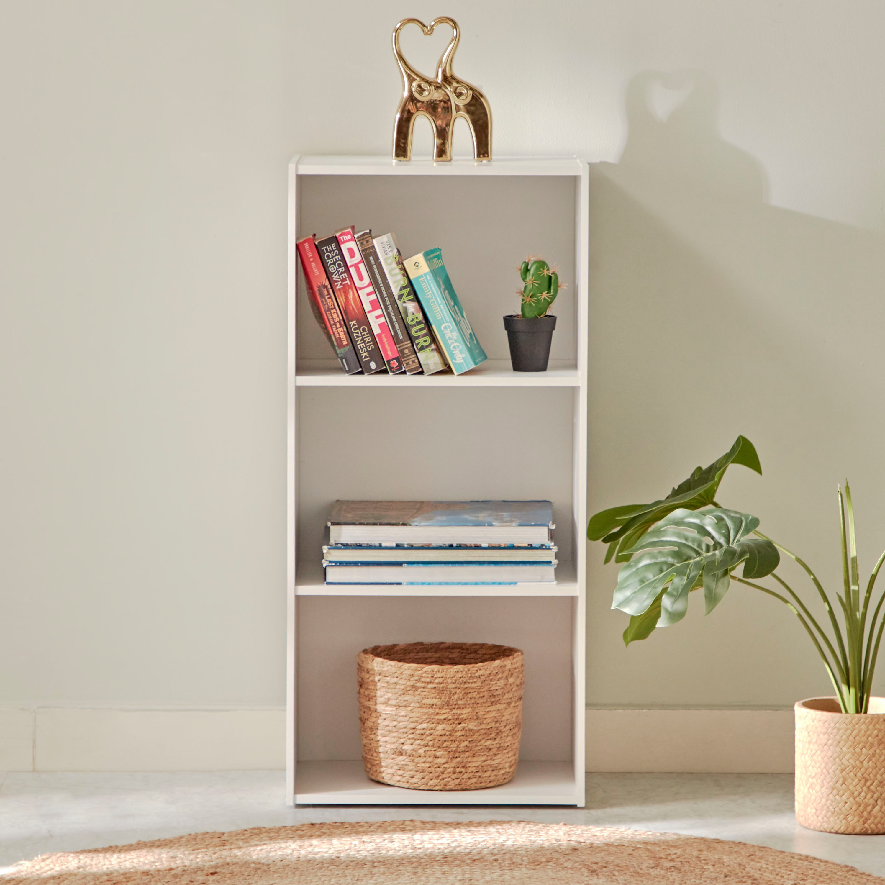 Vanilla Junior 3-Tier Bookcase-hbxfurniture-office-bookcases-image-2