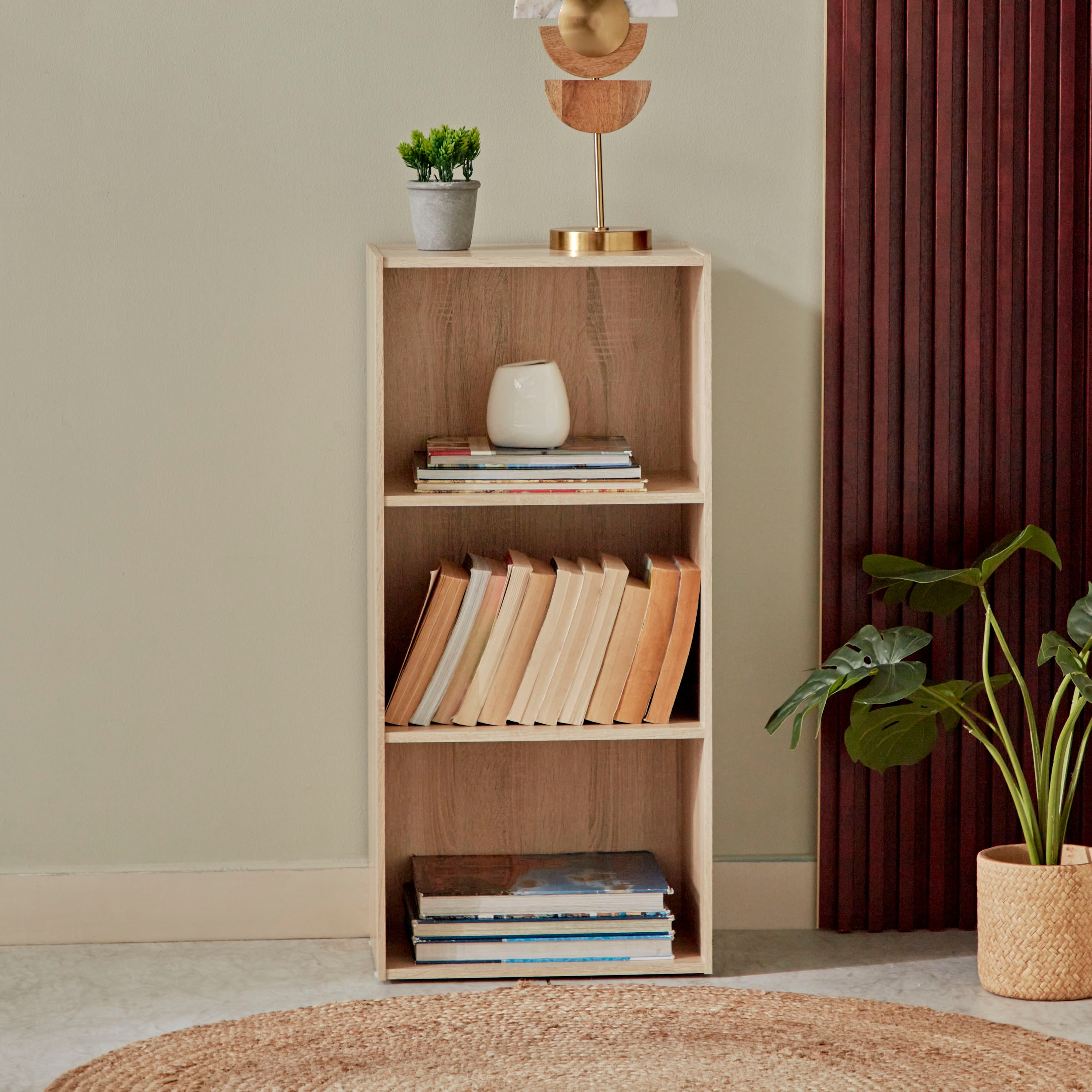 Vanilla Junior 3-Tier Bookcase-hbxfurniture-office-bookcases-image-2