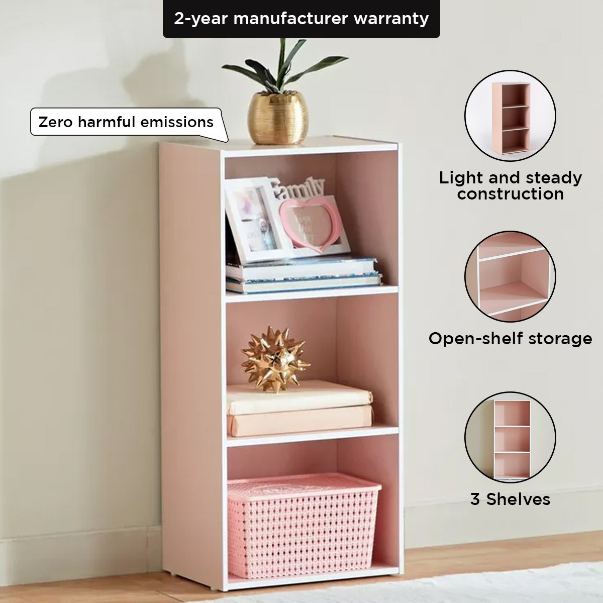 Vanilla Junior 3-Tier Bookcase-PROMO_HB_KSA_HBX10_190925-image-4
