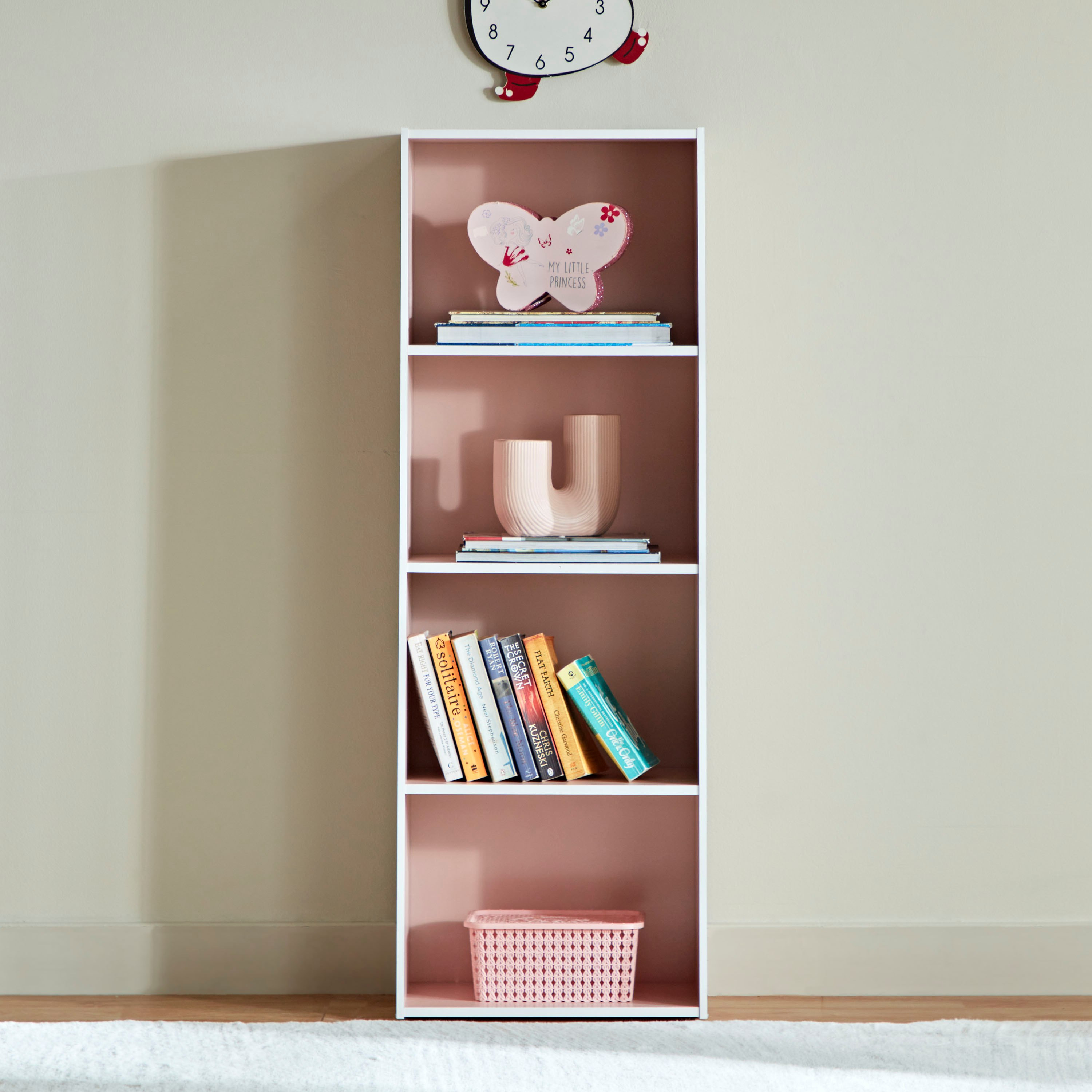 خزانة كتب 4 مستويات من فانيلا جونيور-hbxfurniture-office-bookcases-image-2