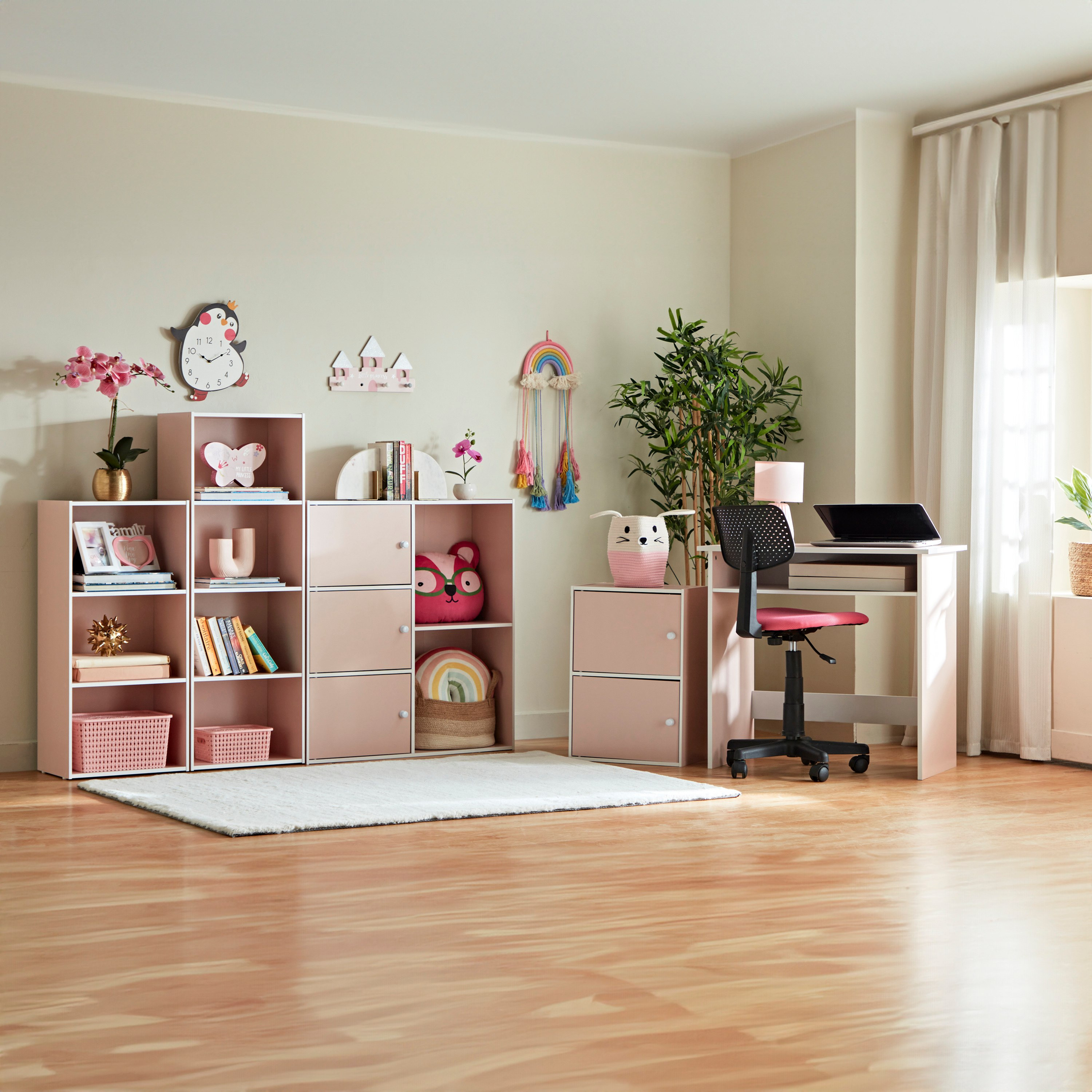 خزانة كتب 4 مستويات من فانيلا جونيور-hbxfurniture-office-bookcases-image-8