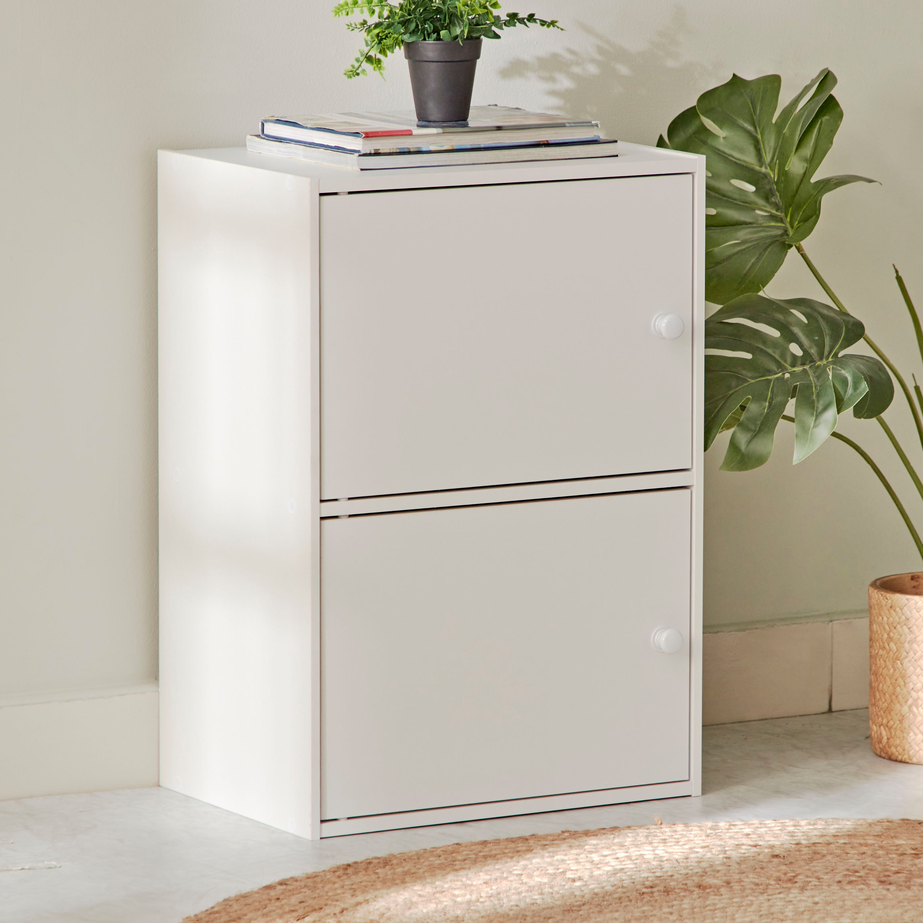 Junior Storage Box Buy Vanilla Junior 2-Door Storage Unit Online in Qatar | Homebox