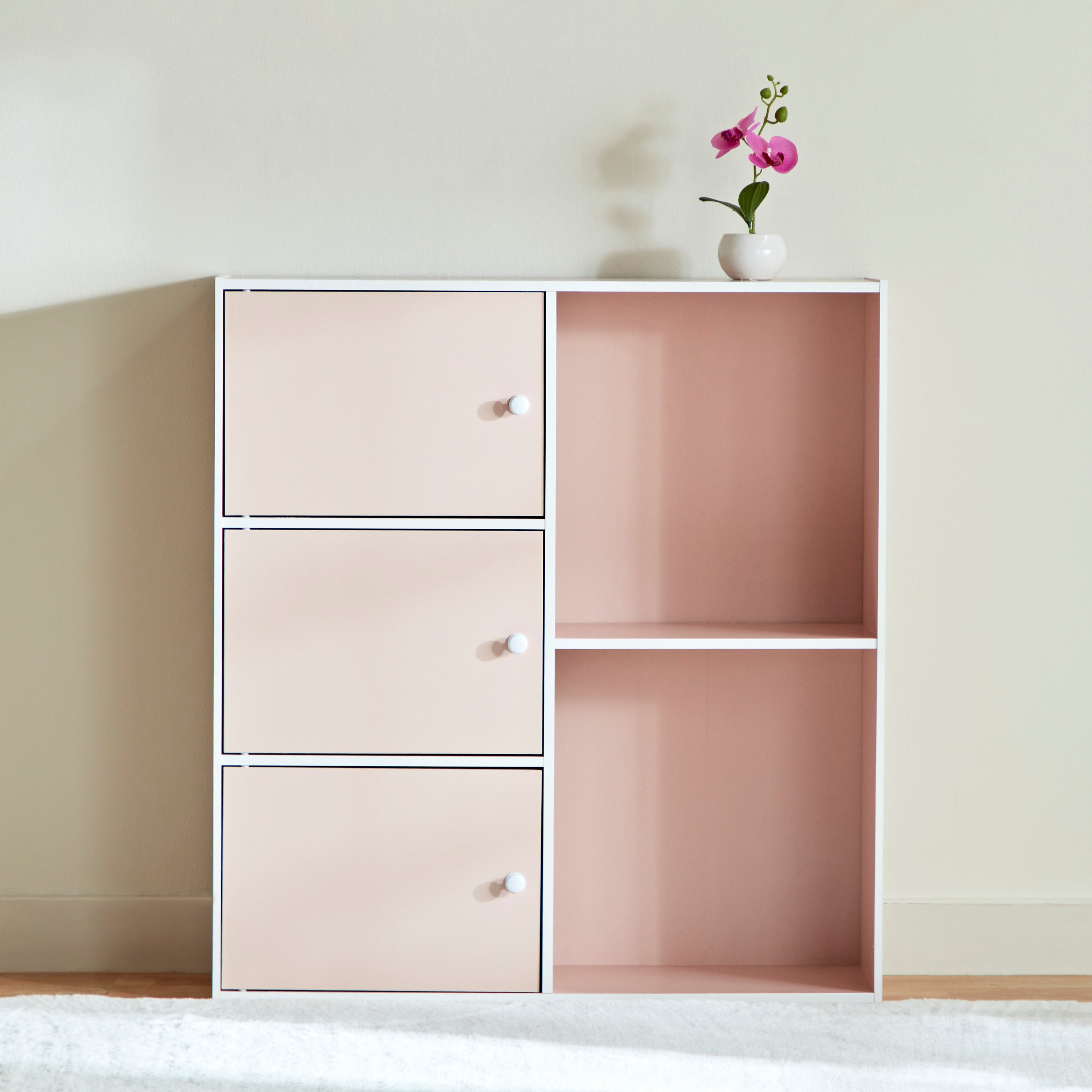 Vanilla Junior 3-Door Storage Unit with 2 Open Shelves-PROMO_HB_KSA_HBX10_190925-image-3