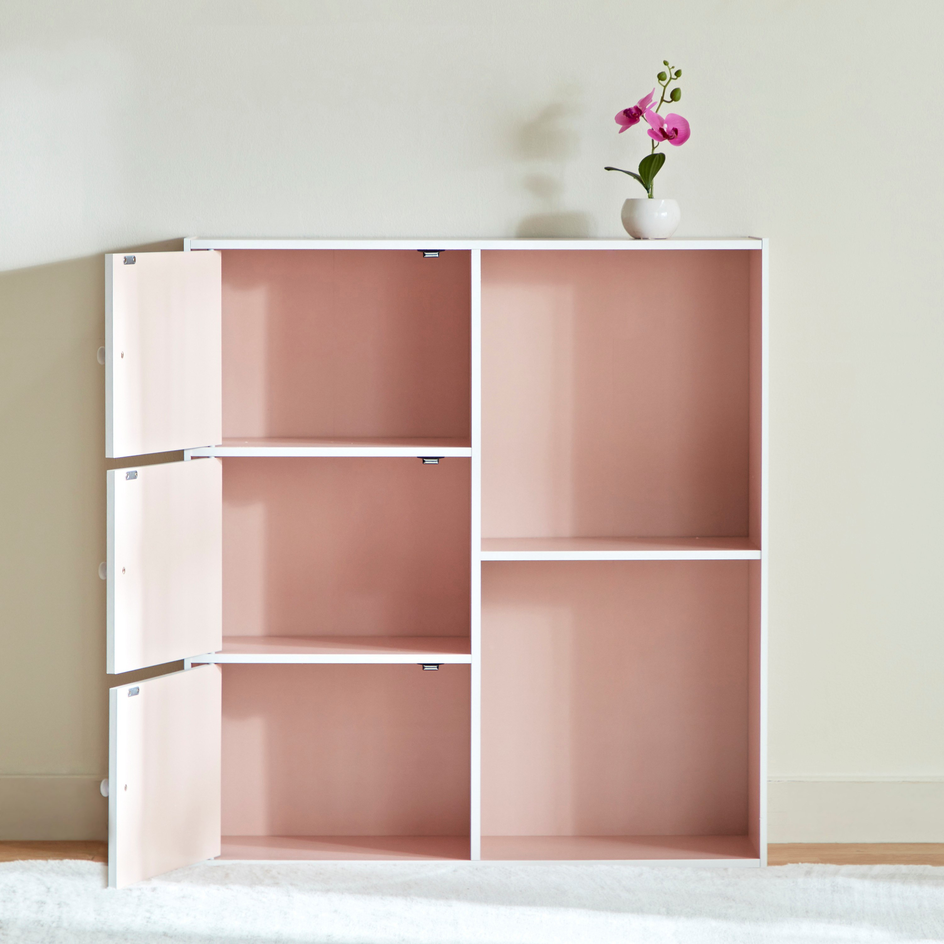 Vanilla Junior 3-Door Storage Unit with 2 Open Shelves-PROMO_HB_KSA_HBX10_190925-image-6