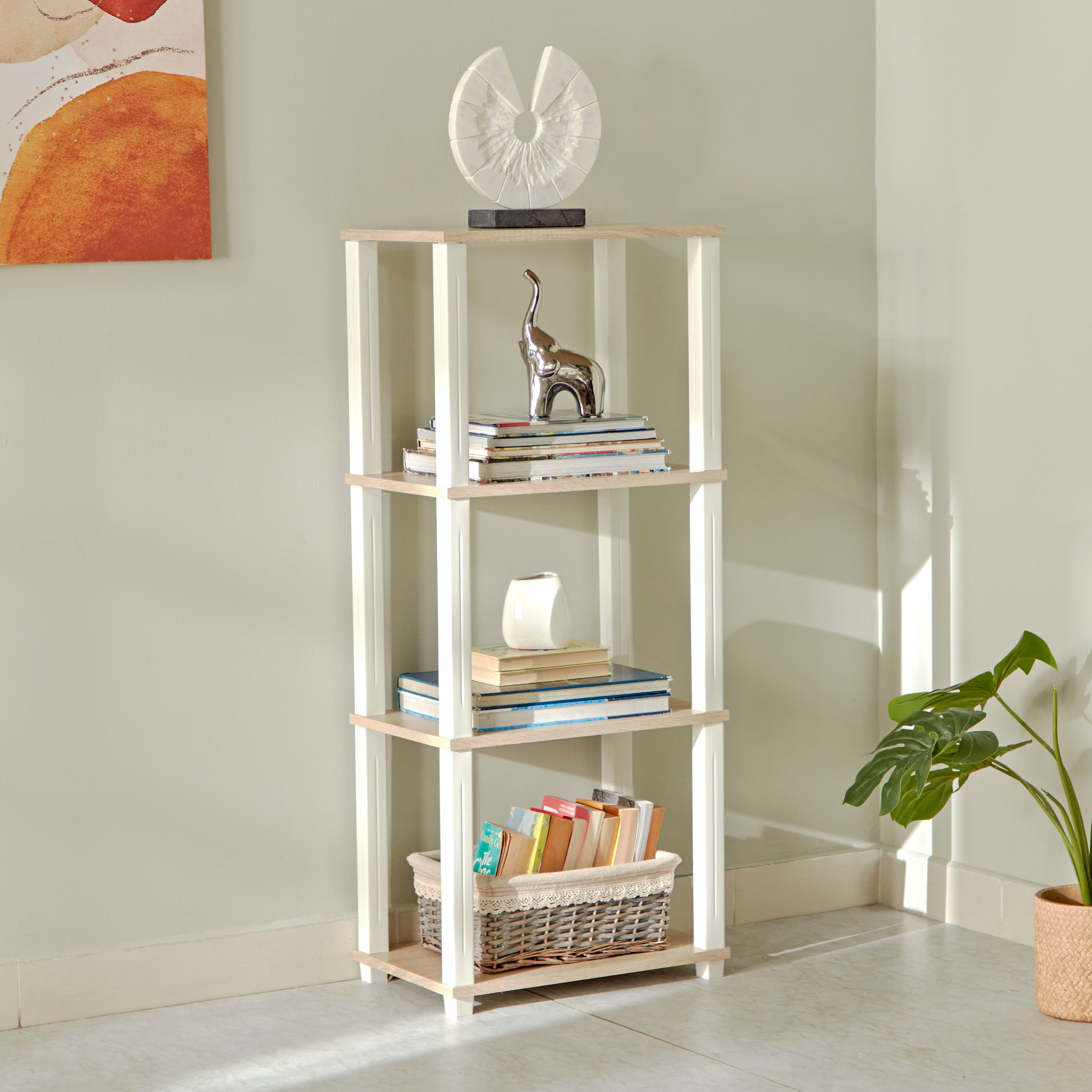 Pegg 4-Tier Rectangular Shelf-hbxfurniture-office-bookcases-image-1