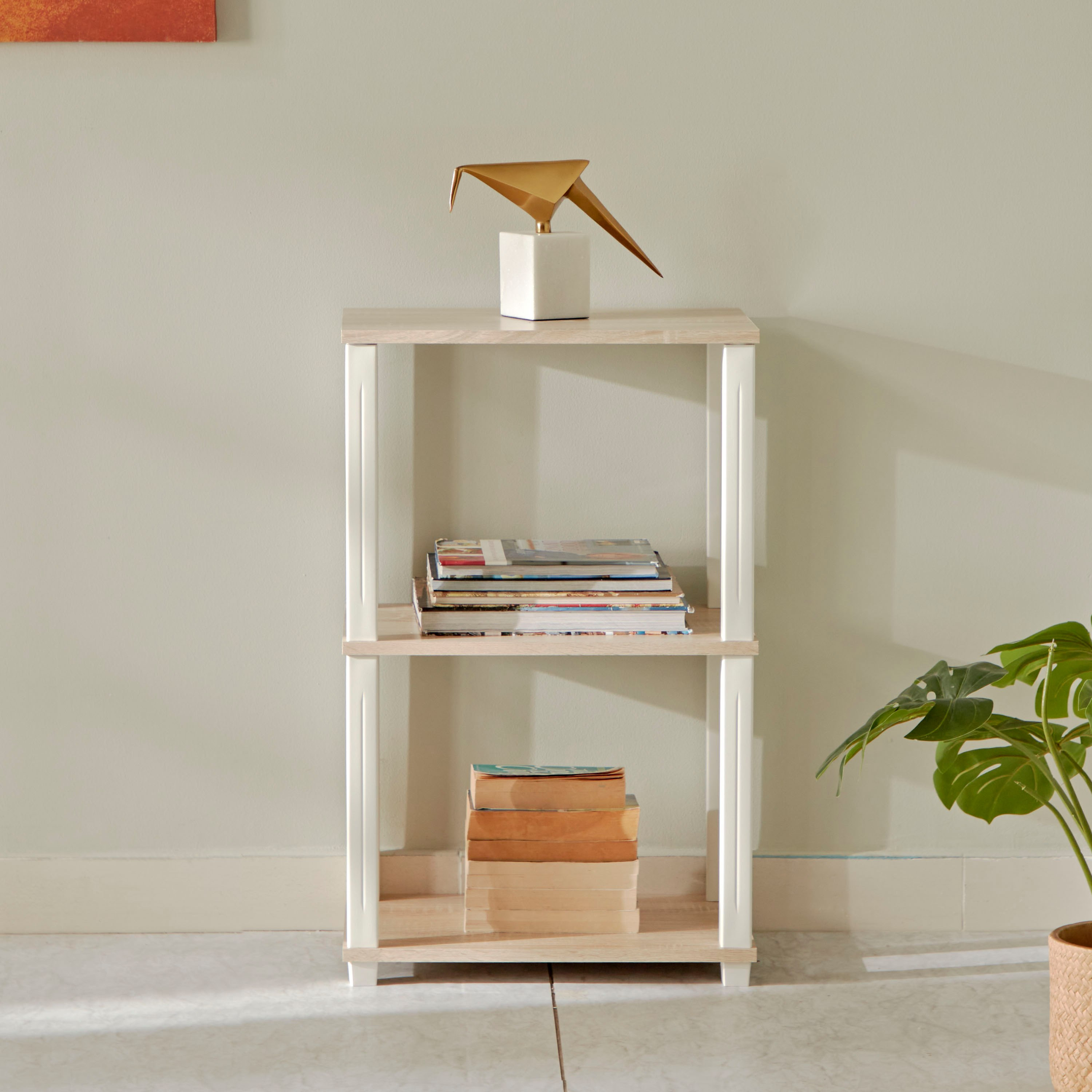 رف مستطيل 3 طوابق من بيج-hbxfurniture-office-bookcases-image-2