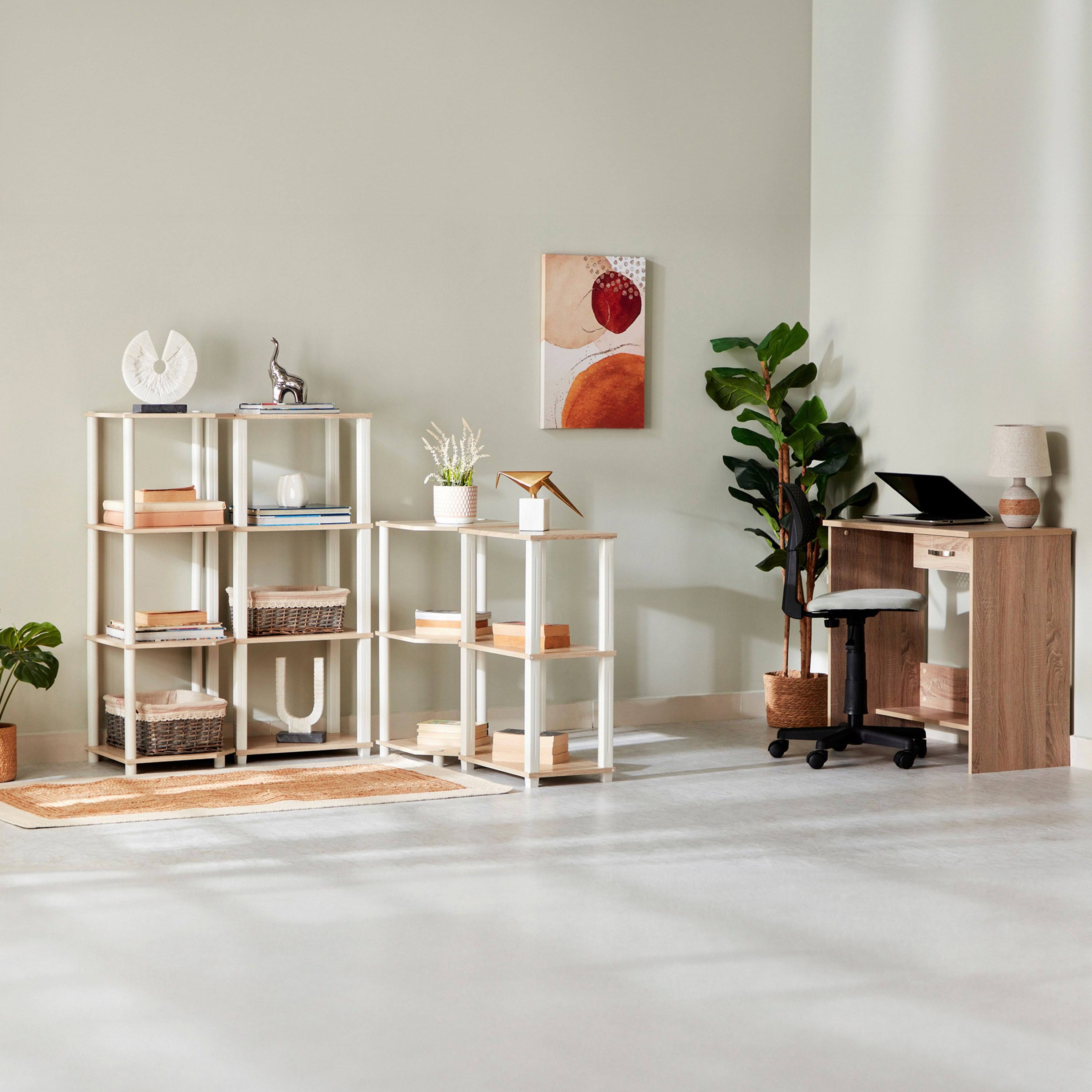 رف مستطيل 3 طوابق من بيج-hbxfurniture-office-bookcases-image-7