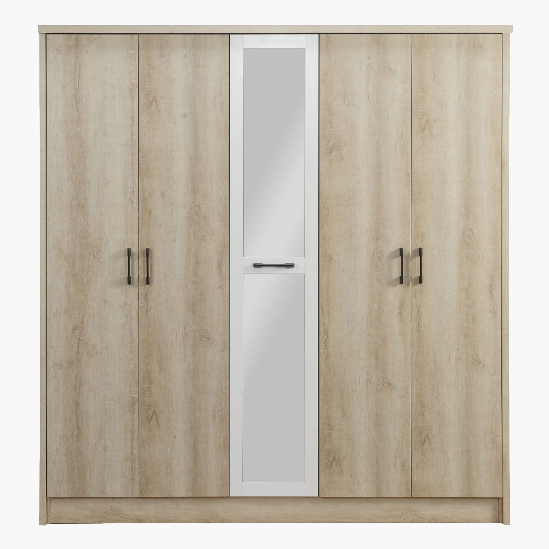 خزانة ملابس 5 أبواب بمرآة من مانستون-hbxfurniture-wardrobes-image-2
