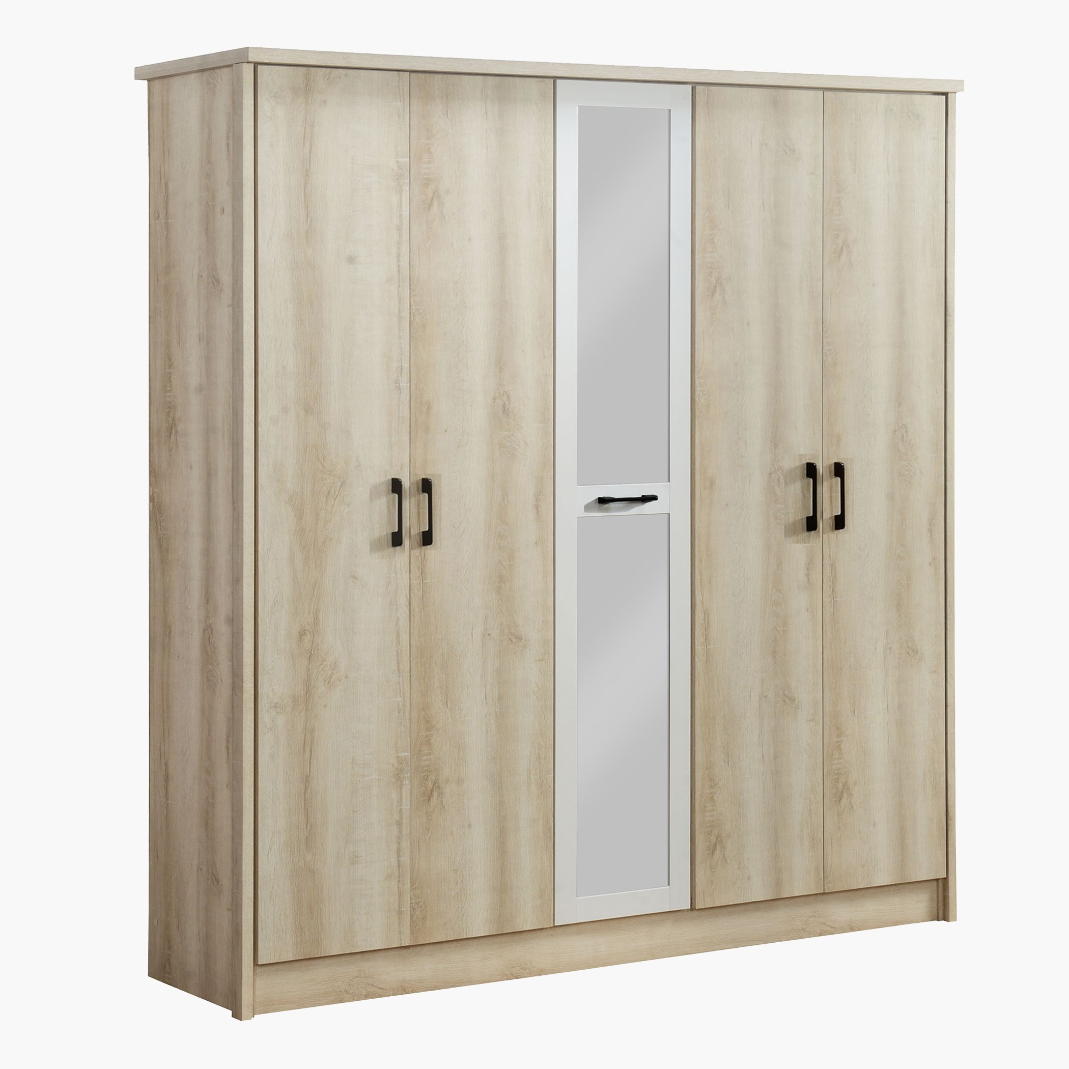 خزانة ملابس 5 أبواب بمرآة من مانستون-hbxfurniture-wardrobes-image-3