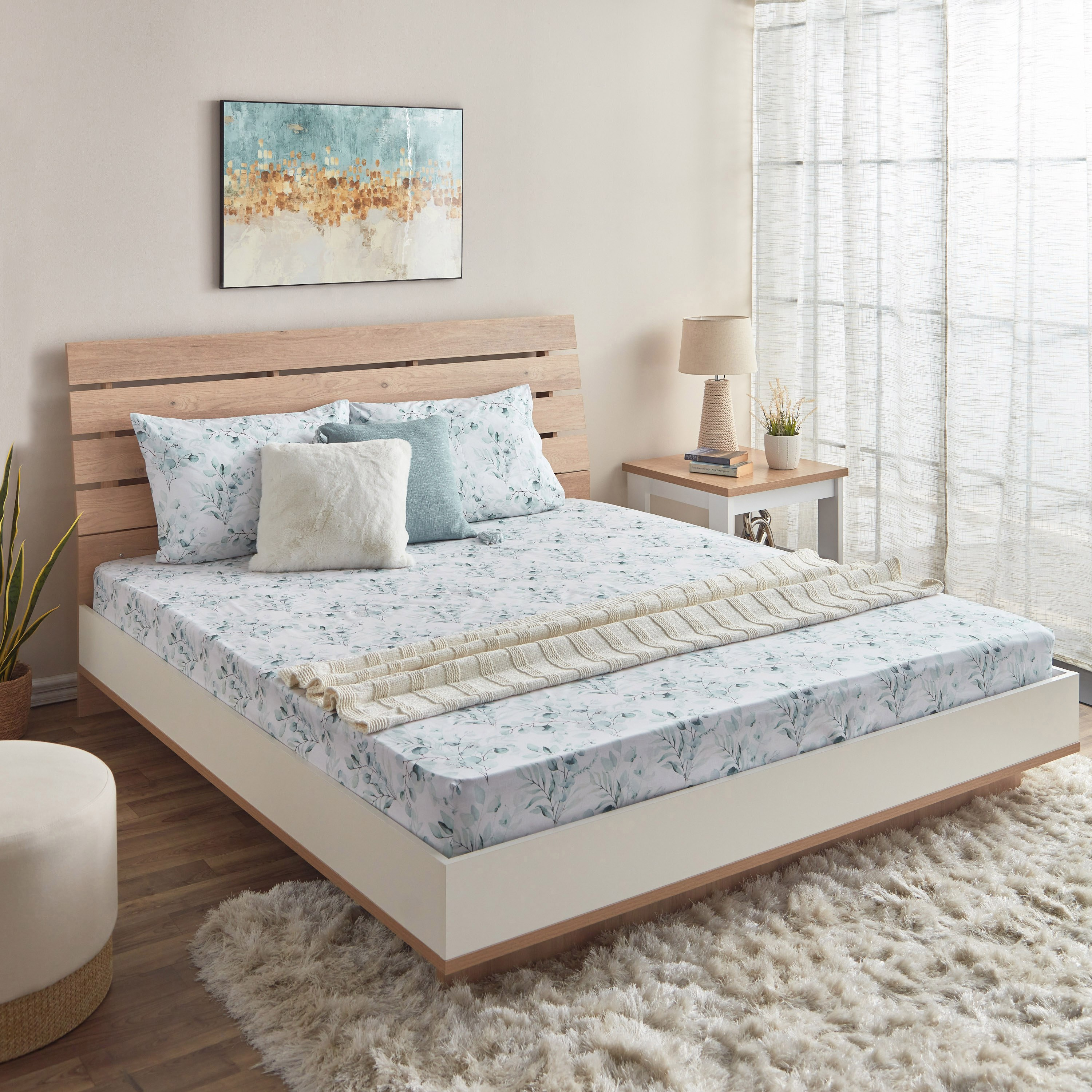 شرشف مسطح كينج بولي قطن من ألبانيا أليا - 240x260 سم-hbxhomeware-hbxbedroom-image-6