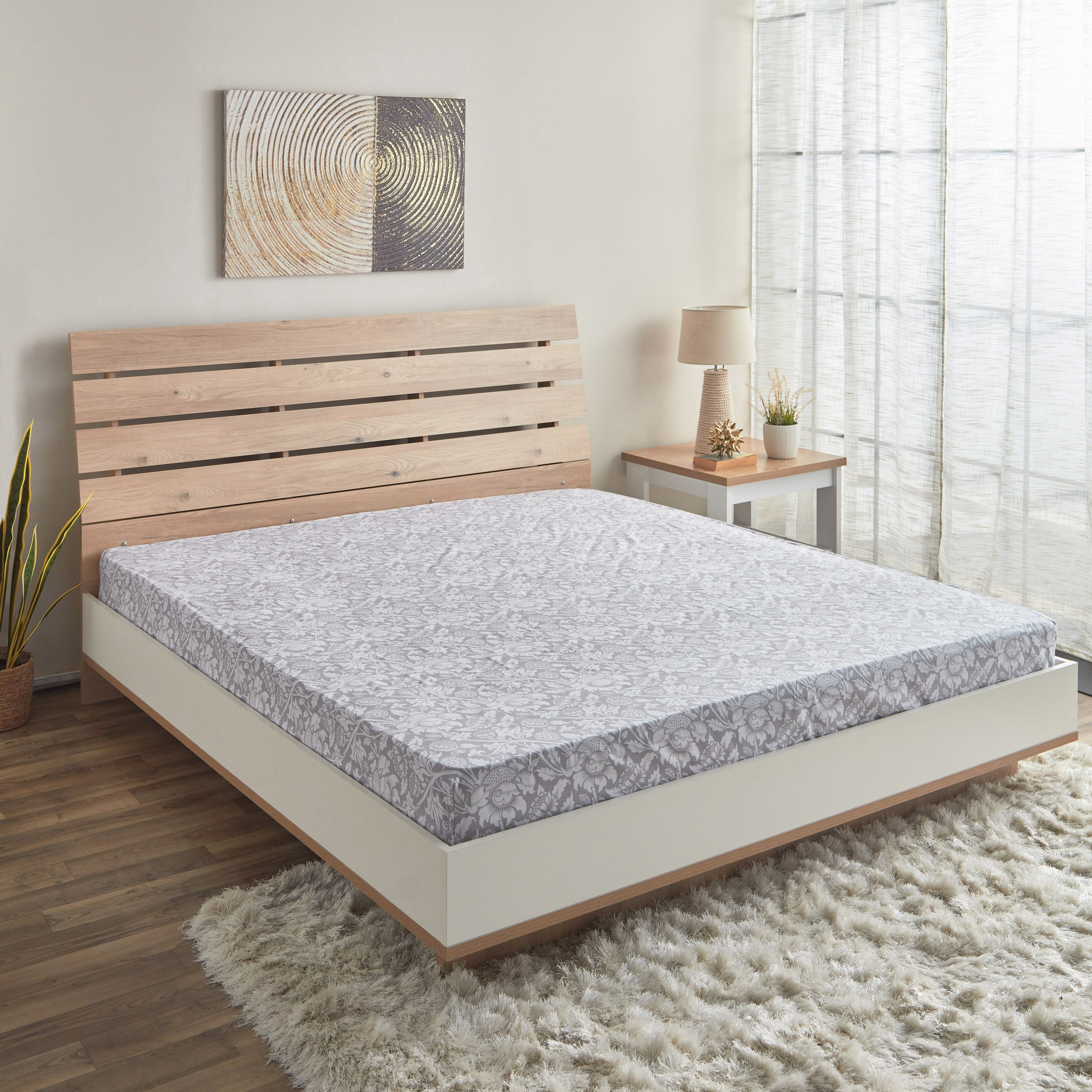 Albania Besse King Polycotton Flat Sheet - 240x260 cm-hbxhomeware-hbxbedroom-image-1