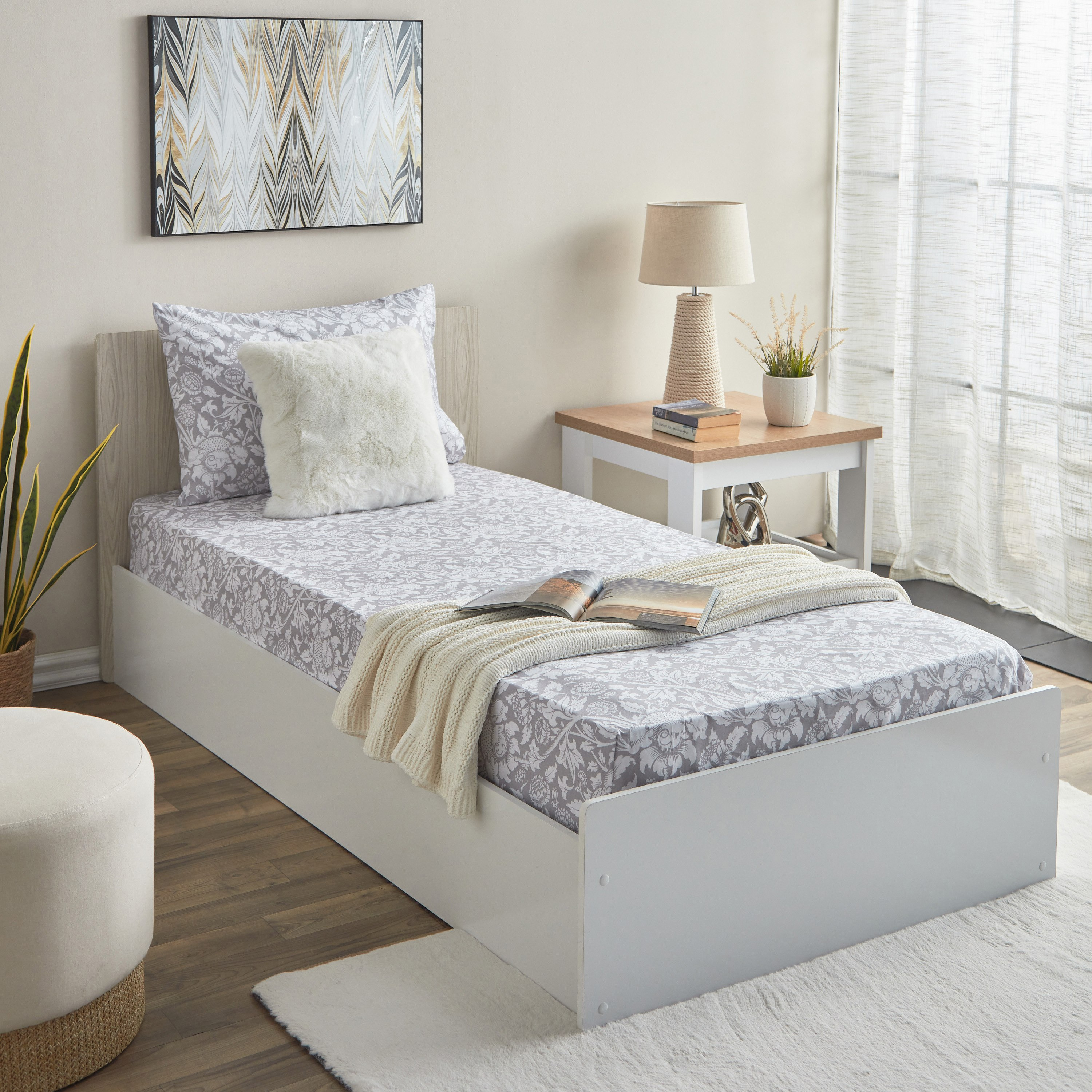 شرشف مطاطي فردي بولي قطن من ألبانيا - 90x200+25 سم-hbxhomeware-hbxbedroom-image-7